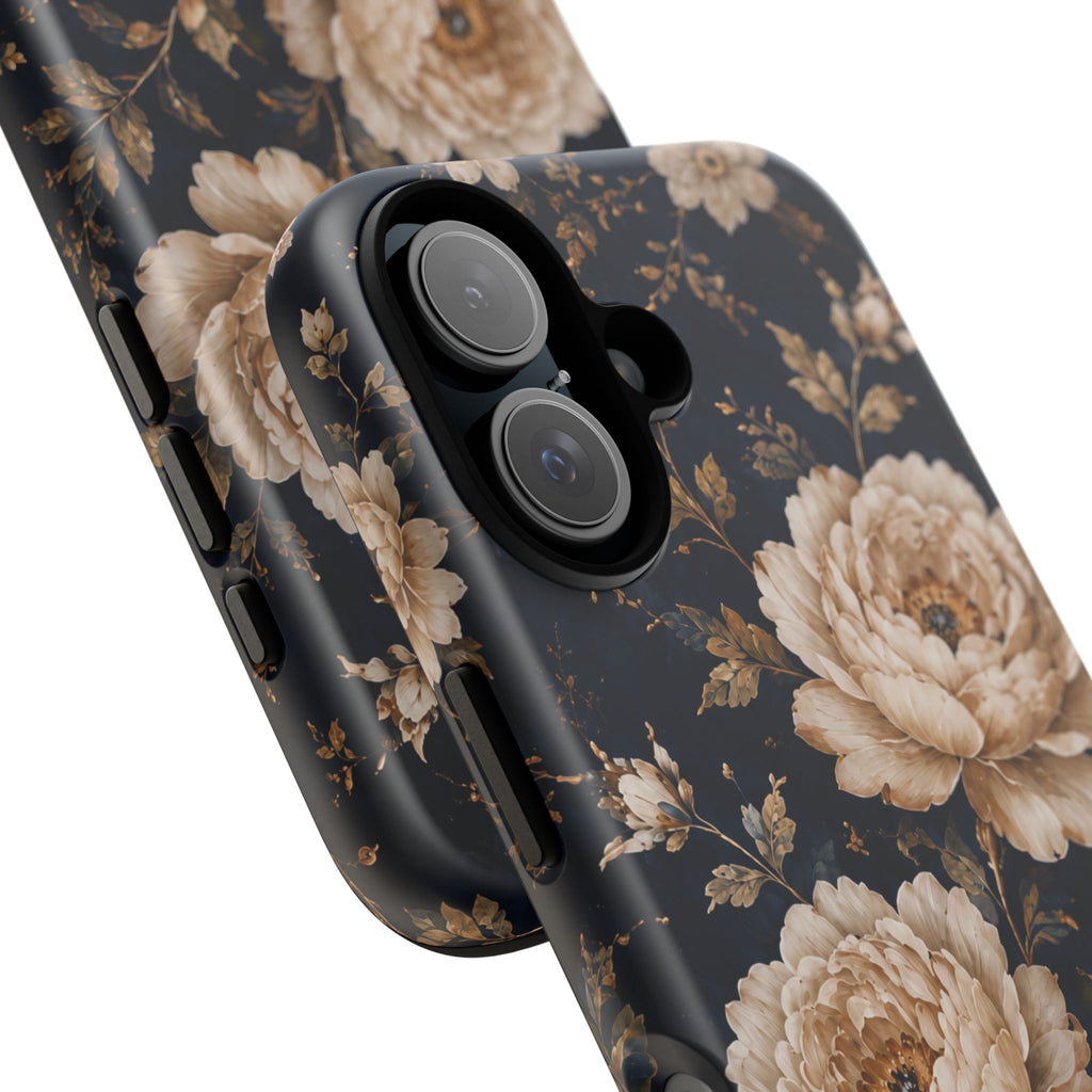 Floral Phone Case — Personalized Vintage Rose Protective Case