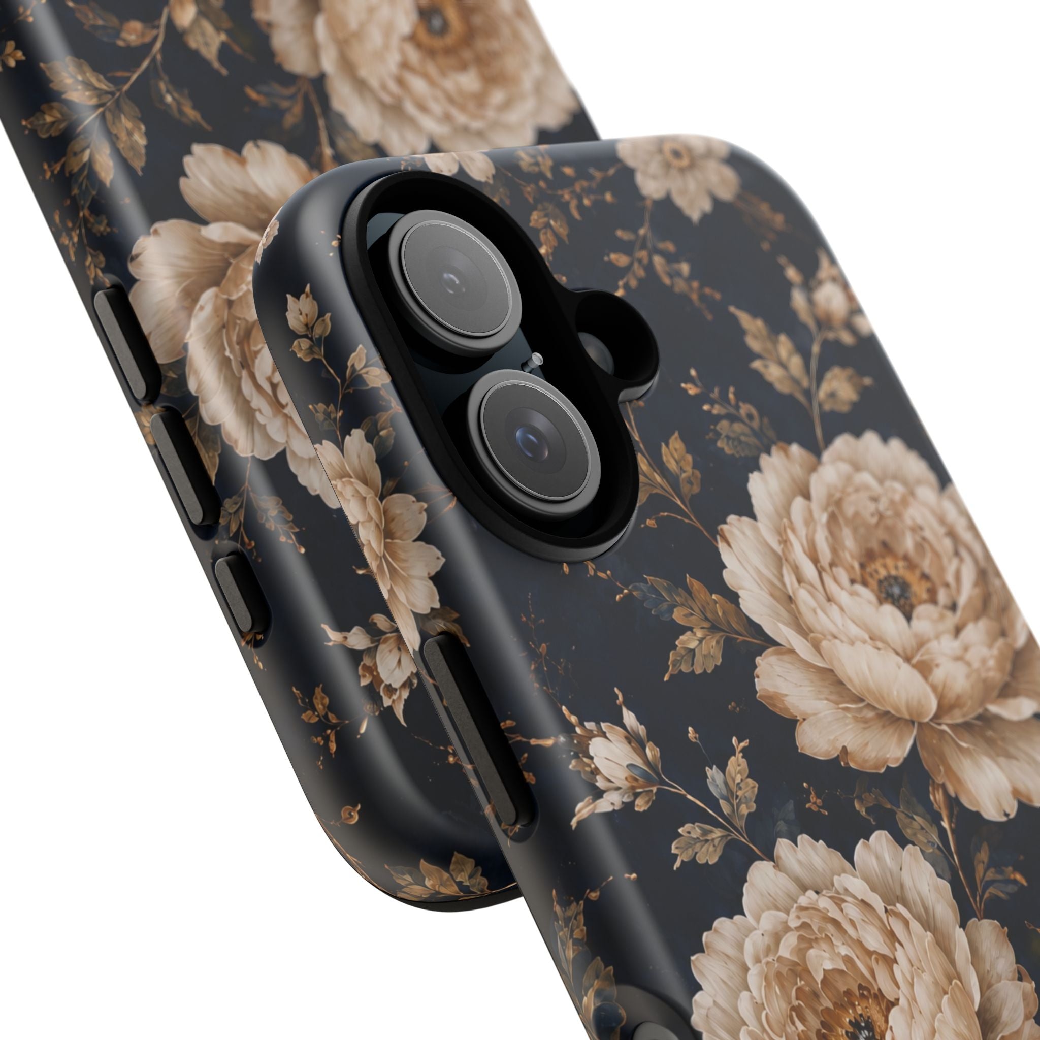 Floral Phone Case — Personalized Vintage Rose Protective Case