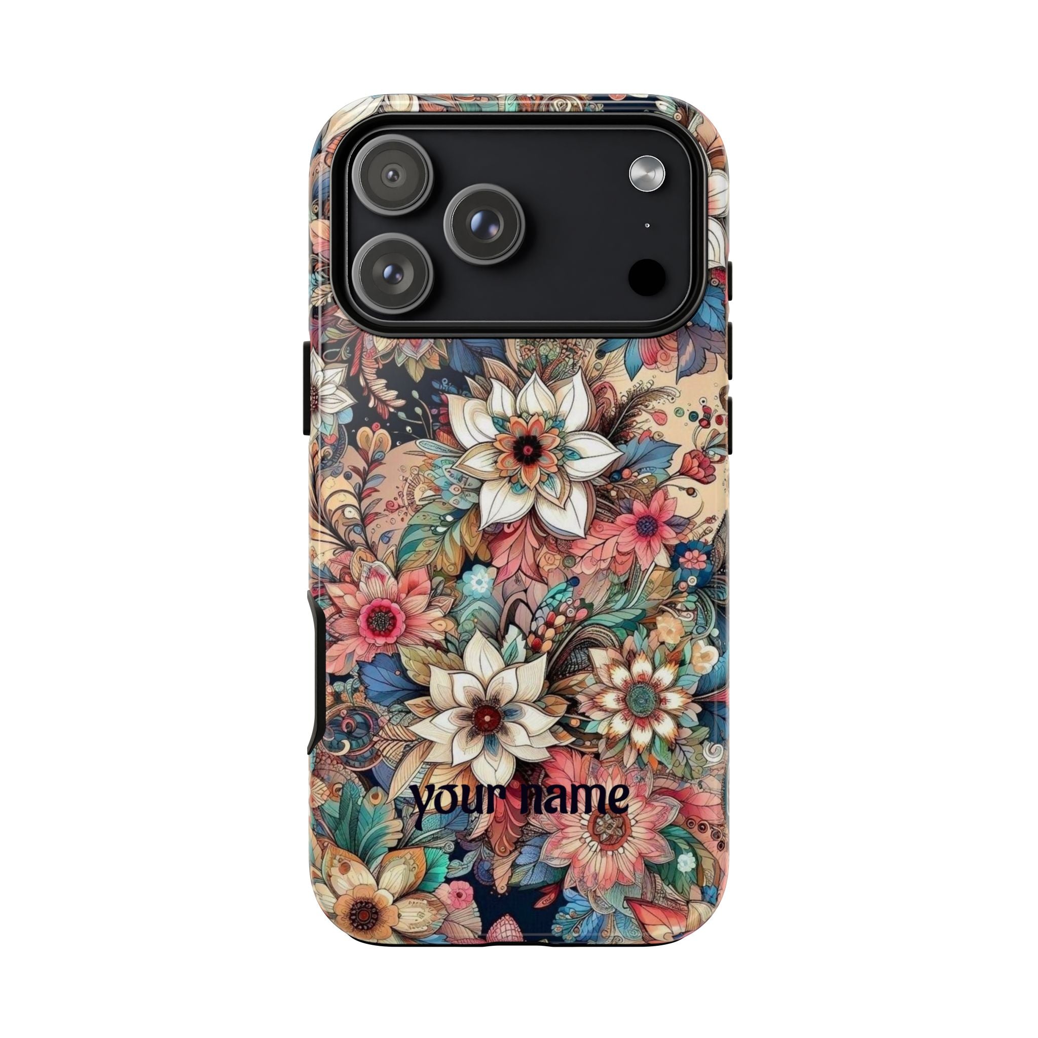 Floral Phone Case – Personalized Vintage Garden Tough Case