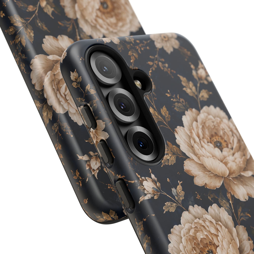 Floral Phone Case — Personalized Vintage Rose Protective Case