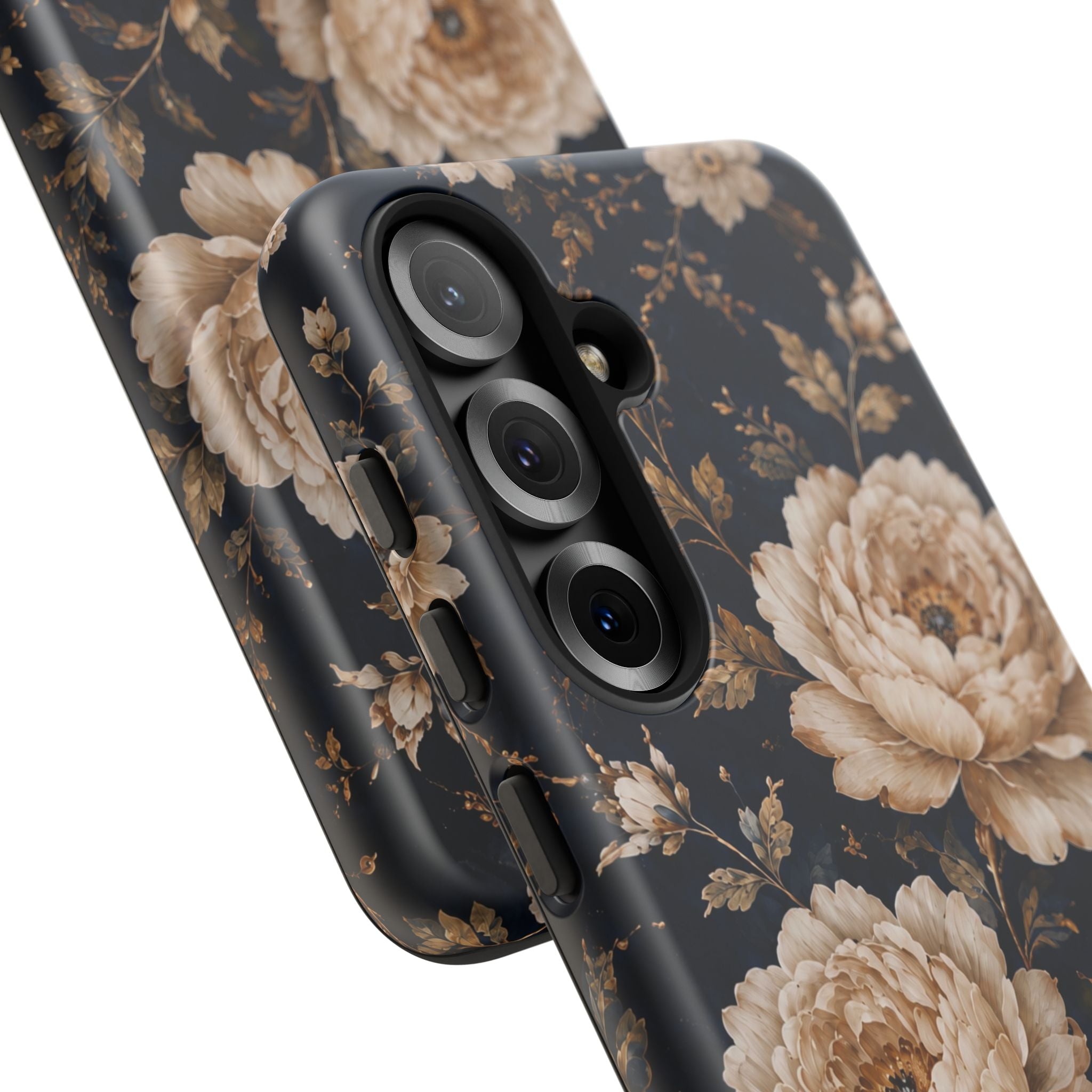 Floral Phone Case — Personalized Vintage Rose Protective Case