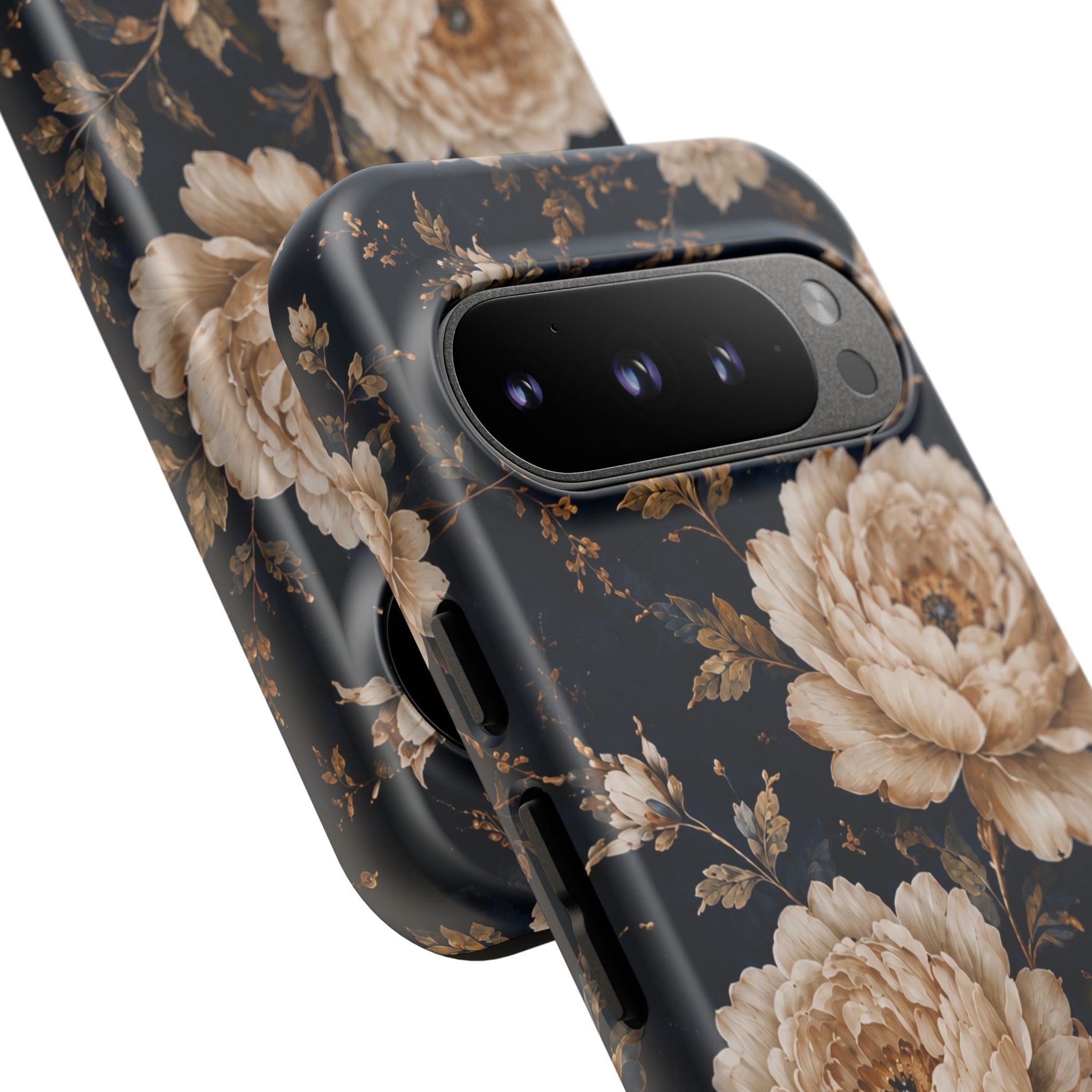 Floral Phone Case — Personalized Vintage Rose Protective Case