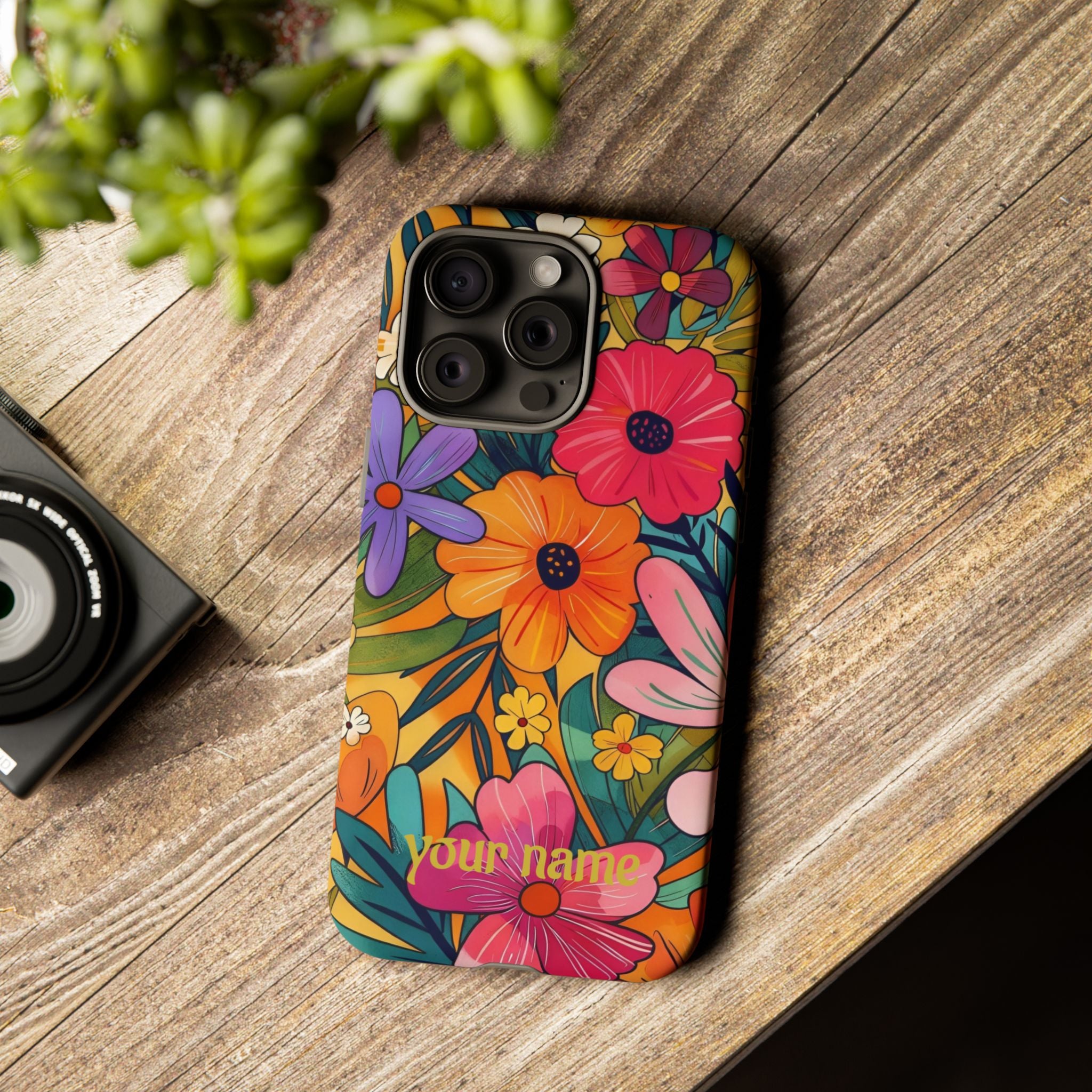 Floral Phone Case — Personalized Bright Garden Design