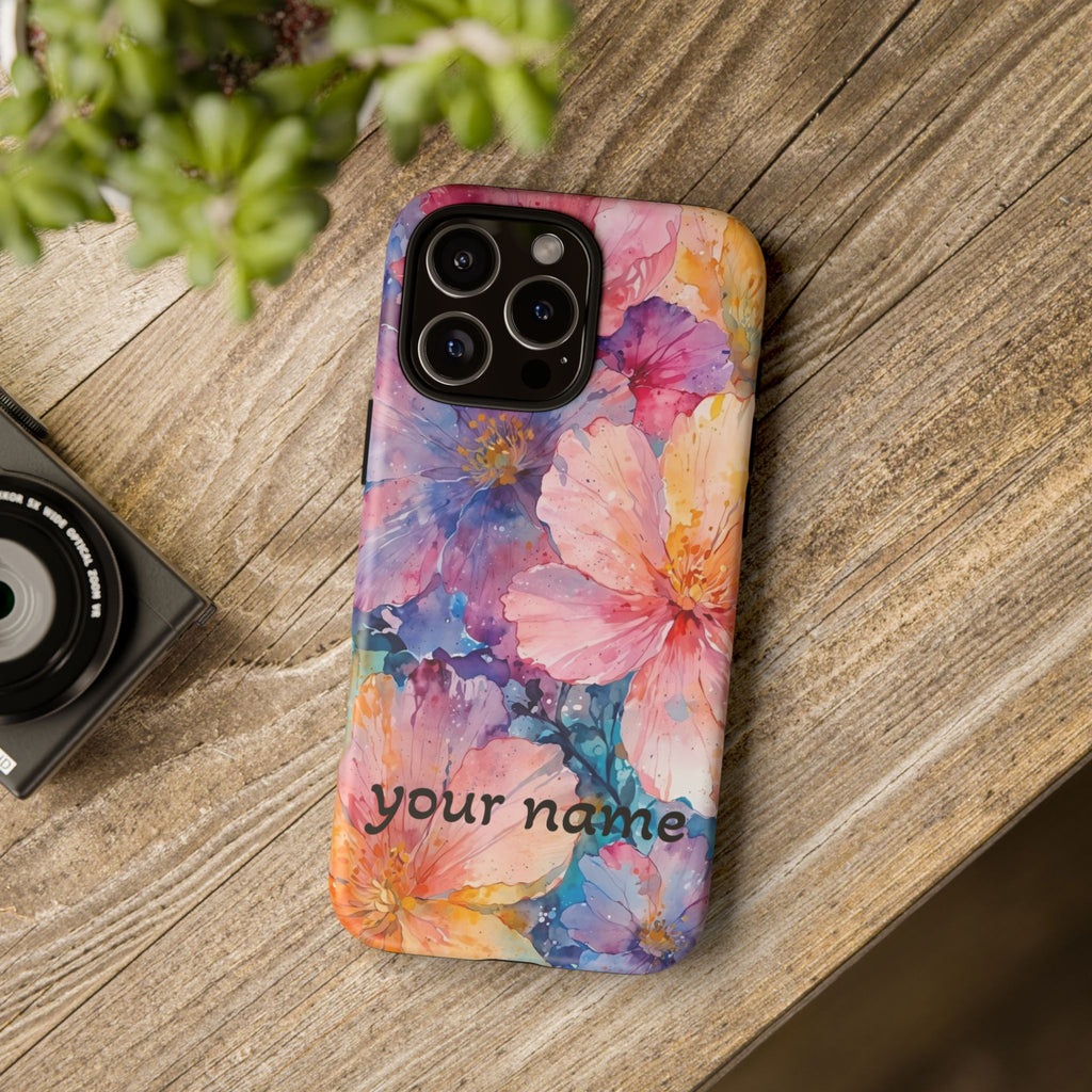 beautiful flowers Phone Case — Custom “Your name”