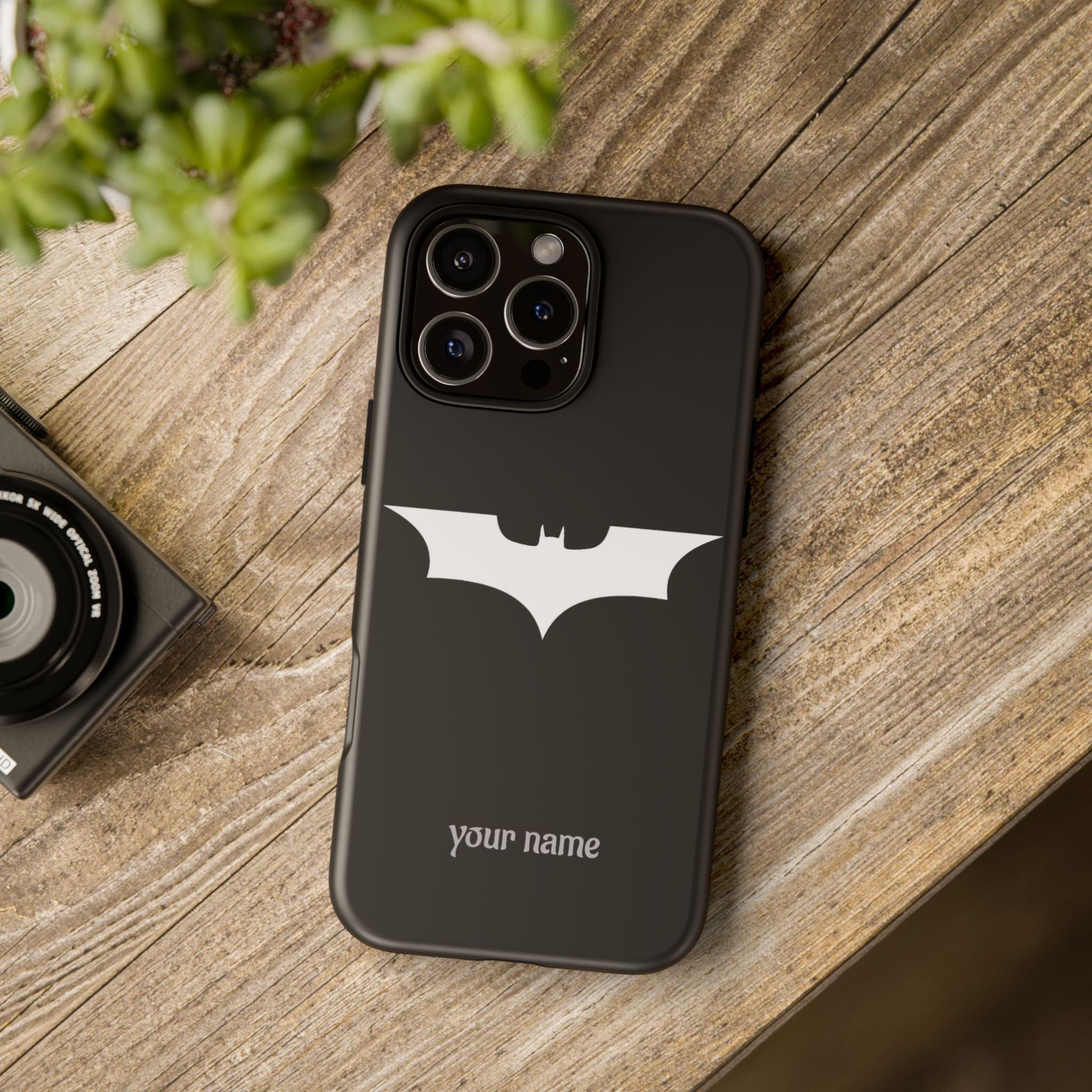 Phone Case — Personalized Bat Logo Tough Protective Case