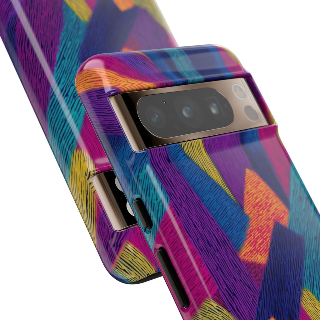 Personalized Colorful Abstract Phone Case — Custom 'your name' Design