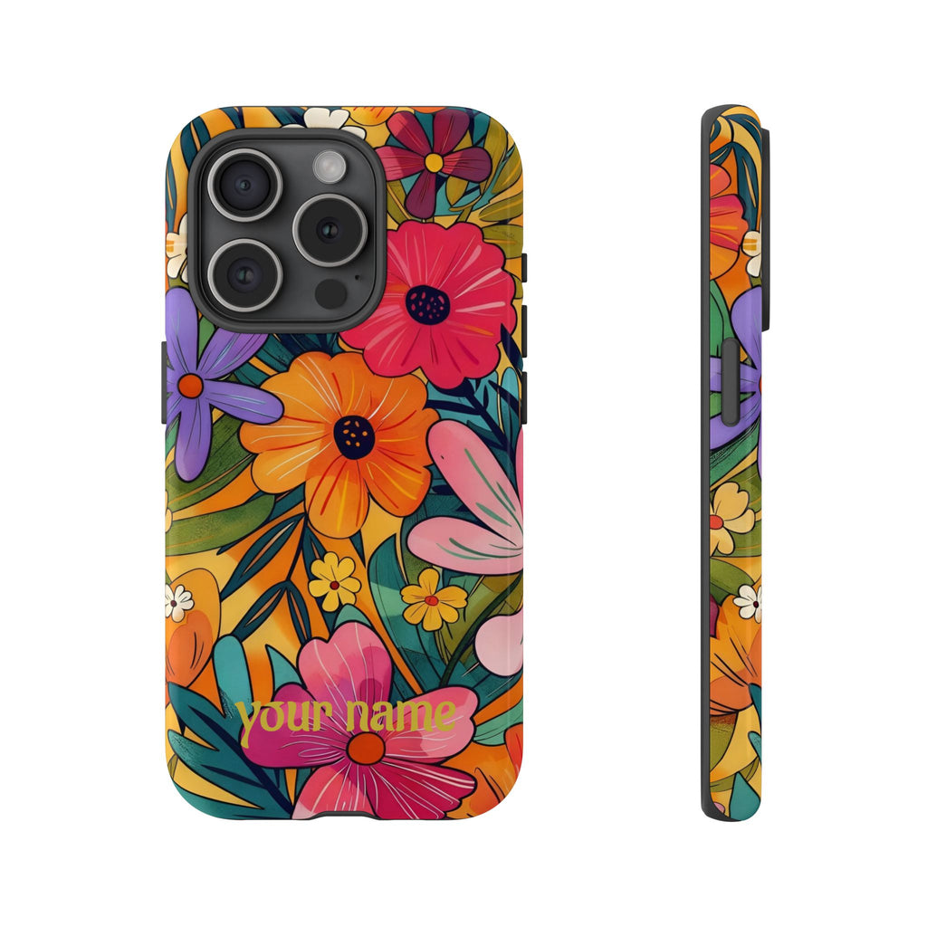 Floral Phone Case — Personalized Bright Garden Design