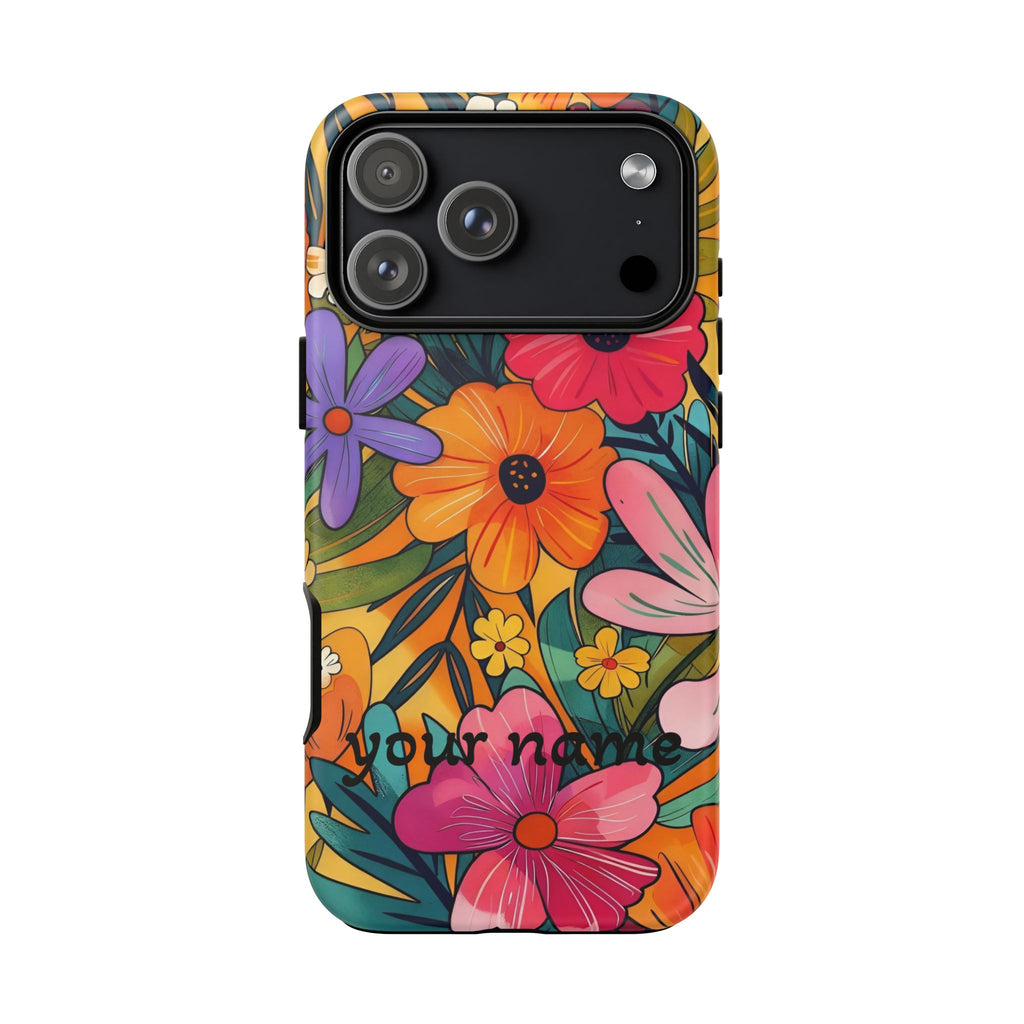 Floral Phone Case — Personalized Bright Garden Design
