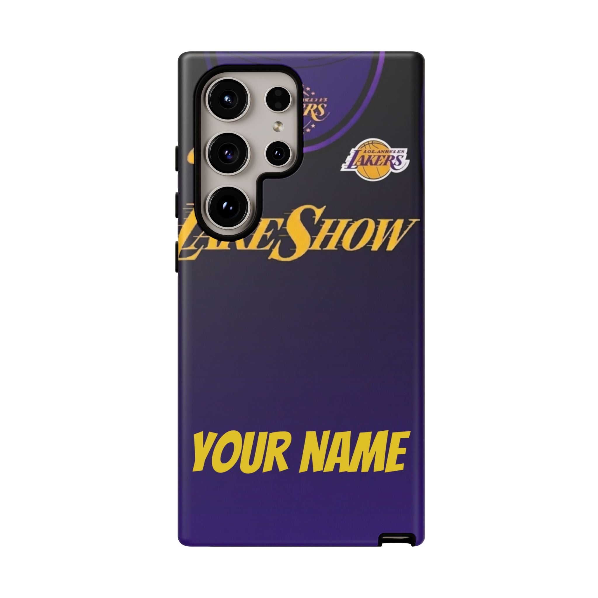 NBA Personalized Phone Case Lakers Tribute — Custom Name