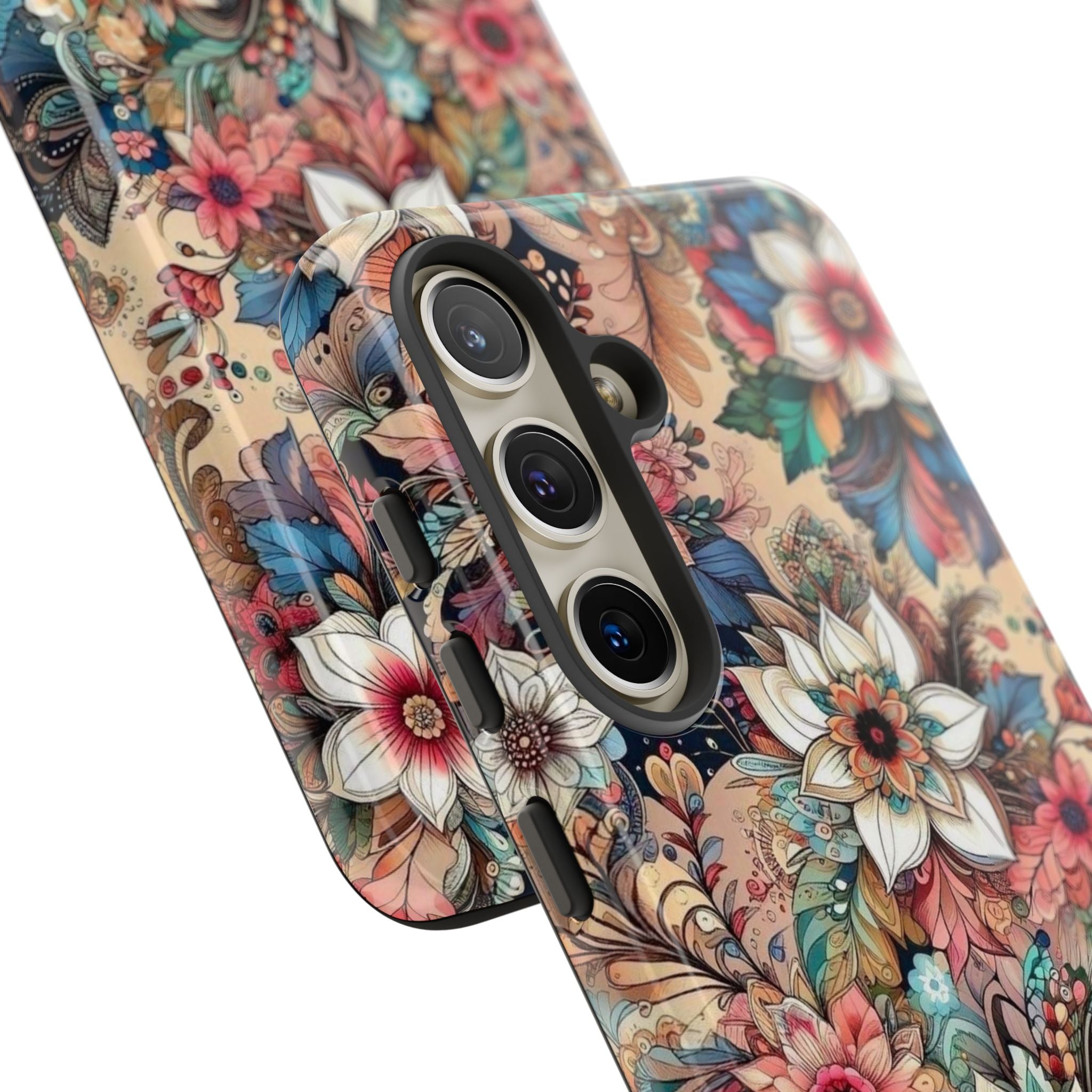 Floral Phone Case – Personalized Vintage Garden Tough Case