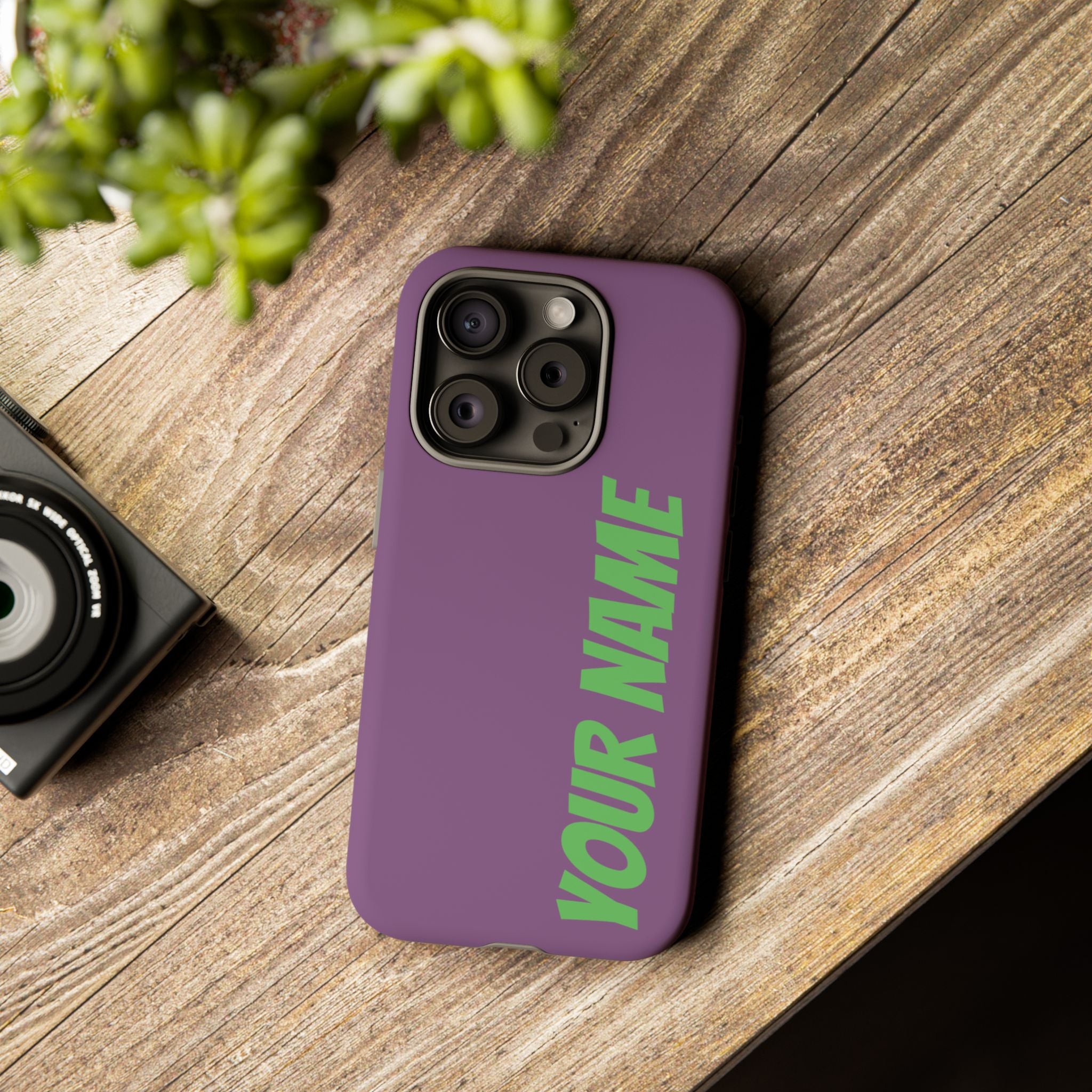 Vertical “YOUR NAME” Customizable Protective Cover
