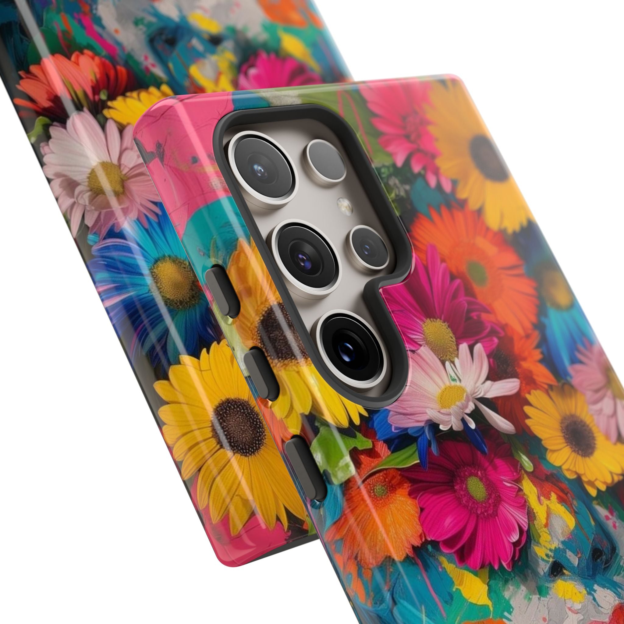 Floral Face Phone Case — Customizable Colorful Portrait iPhone Case