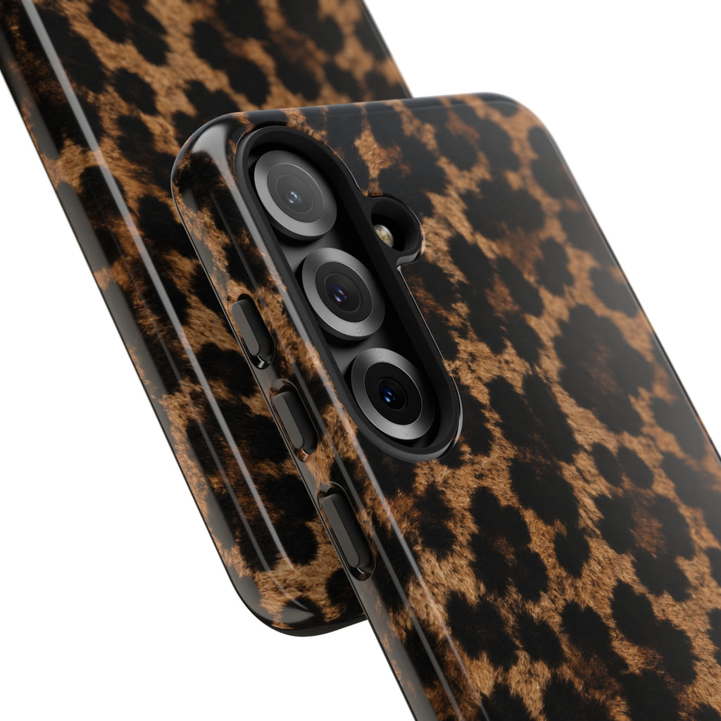 Leopard Print Phone Case — Personalized "your name" Monogram Tough Case