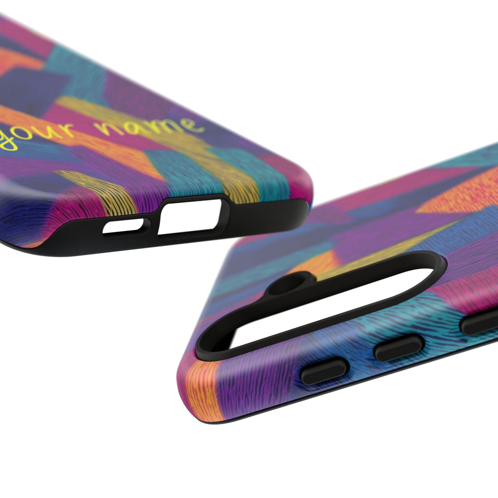 Personalized Colorful Abstract Phone Case — Custom 'your name' Design