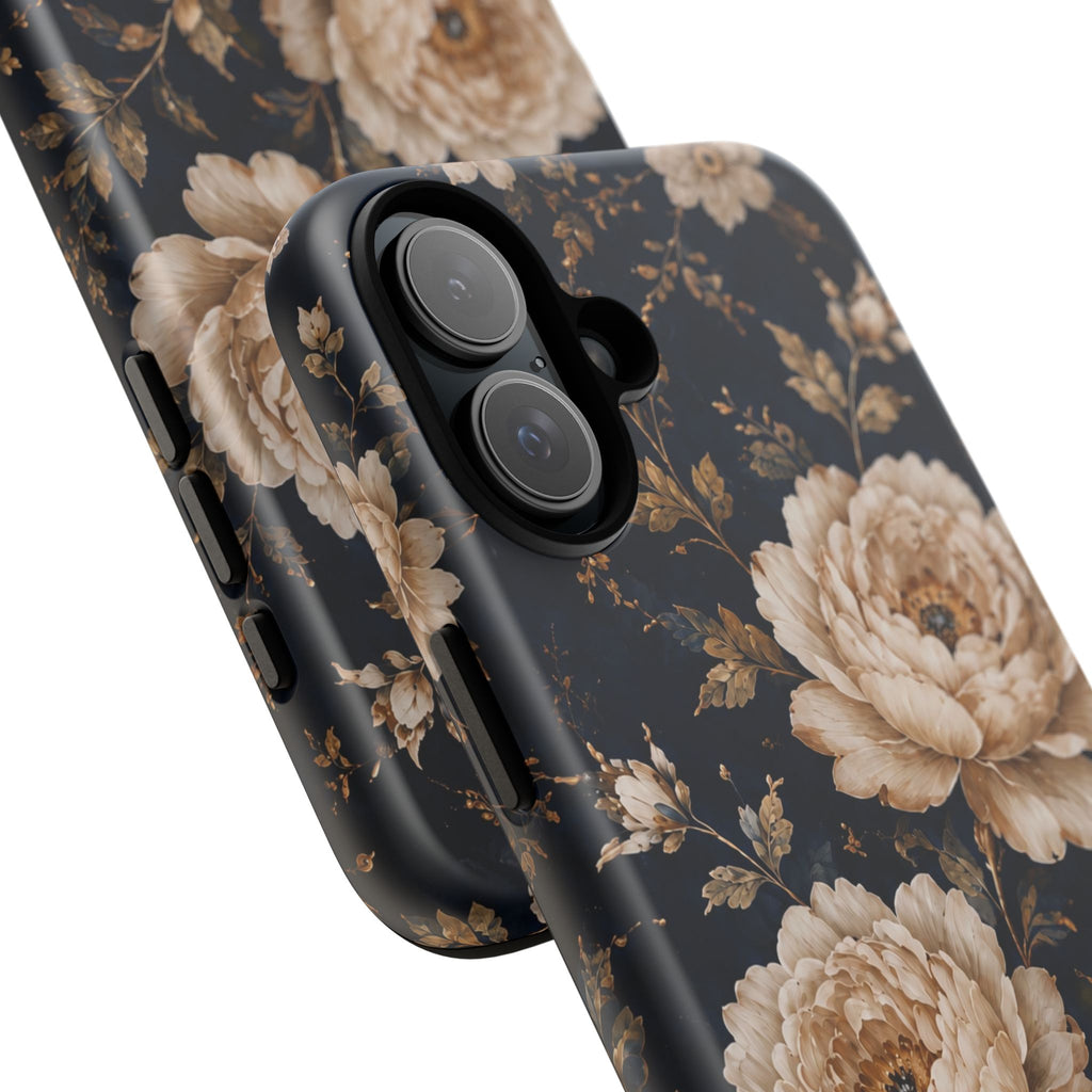Floral Phone Case — Personalized Vintage Rose Protective Case