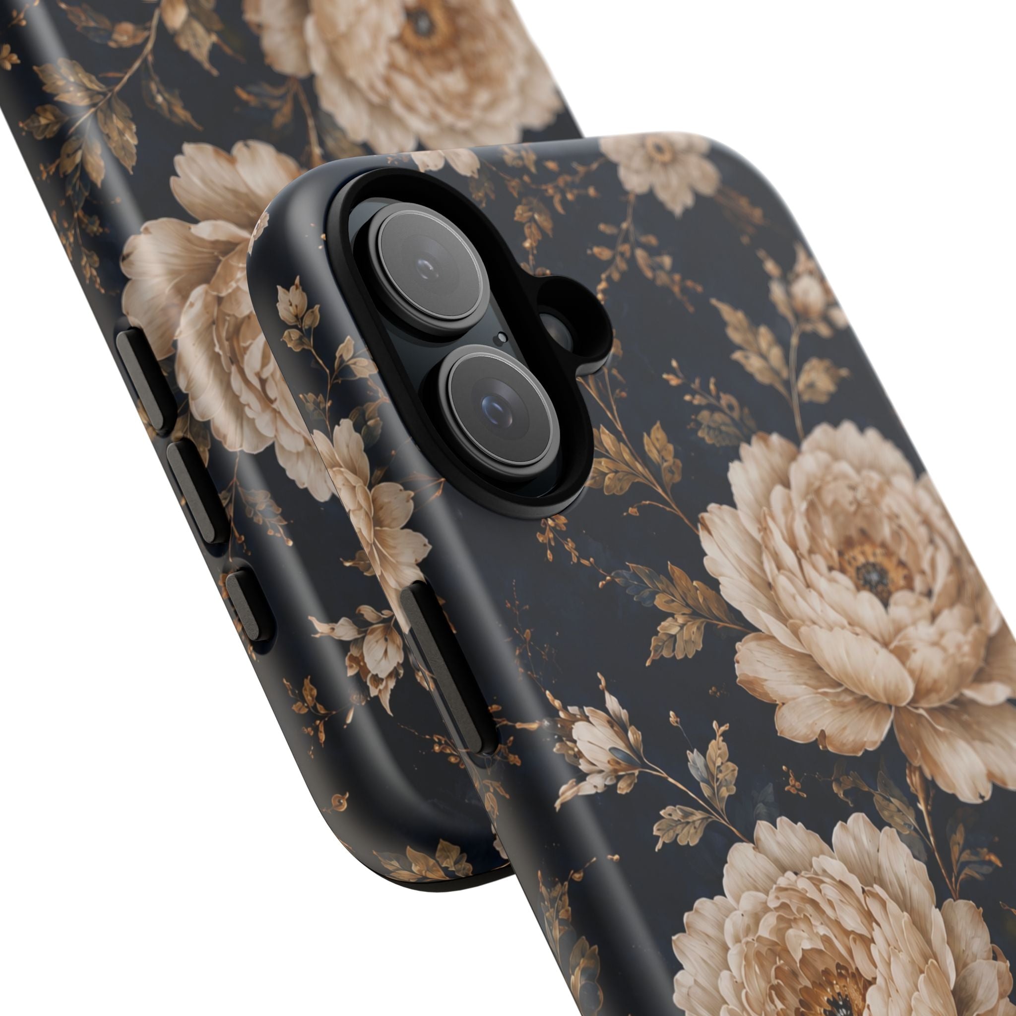 Floral Phone Case — Personalized Vintage Rose Protective Case