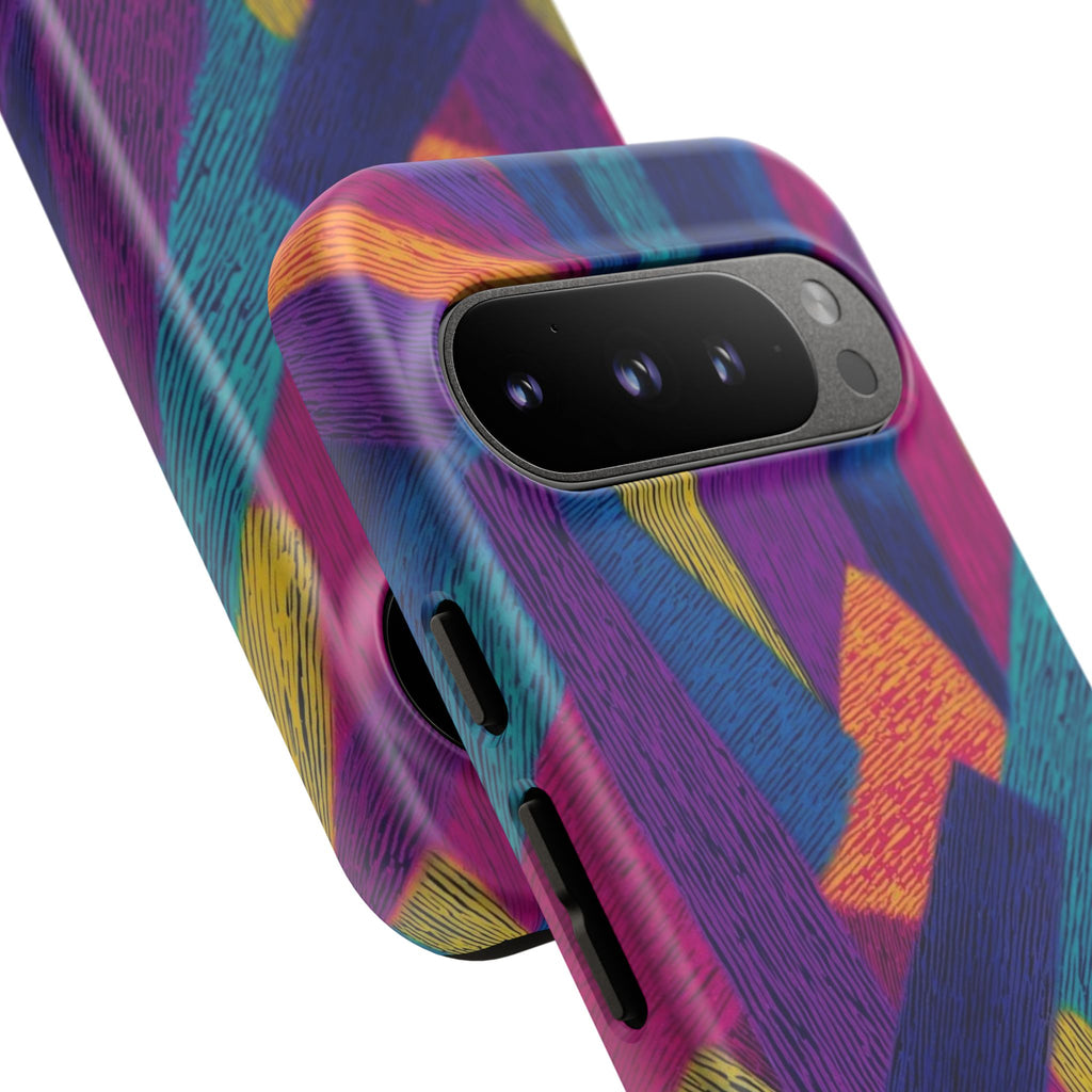 Personalized Colorful Abstract Phone Case — Custom 'your name' Design