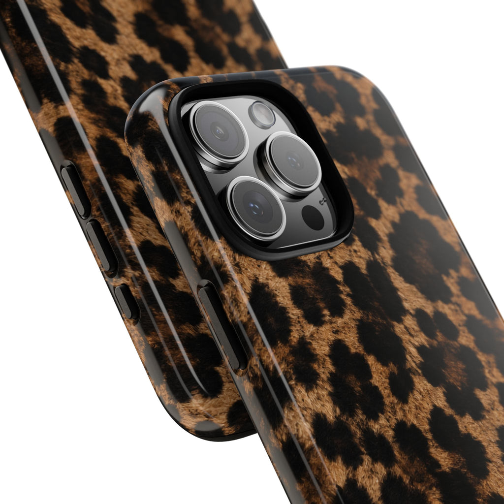 Leopard Print Phone Case — Personalized "your name" Monogram Tough Case