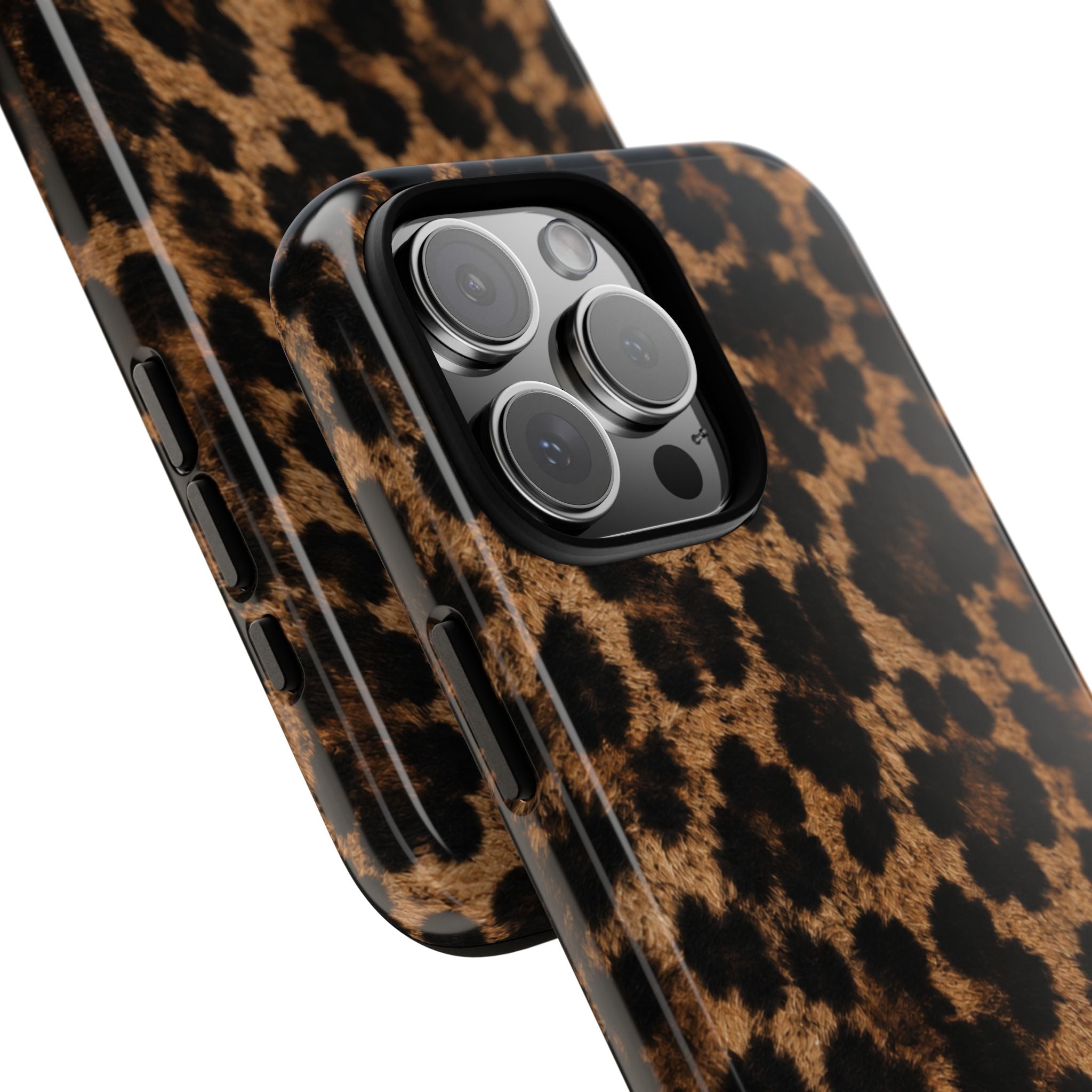 Leopard Print Phone Case — Personalized "your name" Monogram Tough Case
