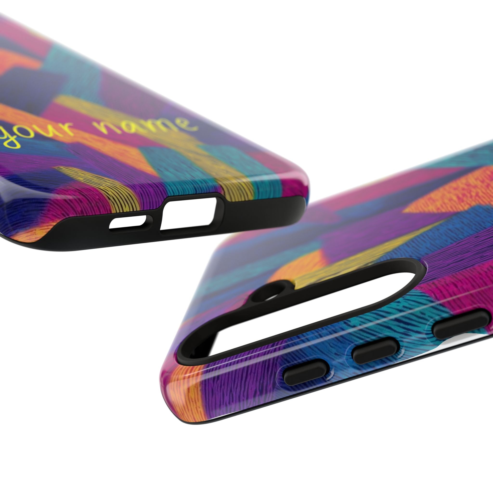 Personalized Colorful Abstract Phone Case — Custom 'your name' Design