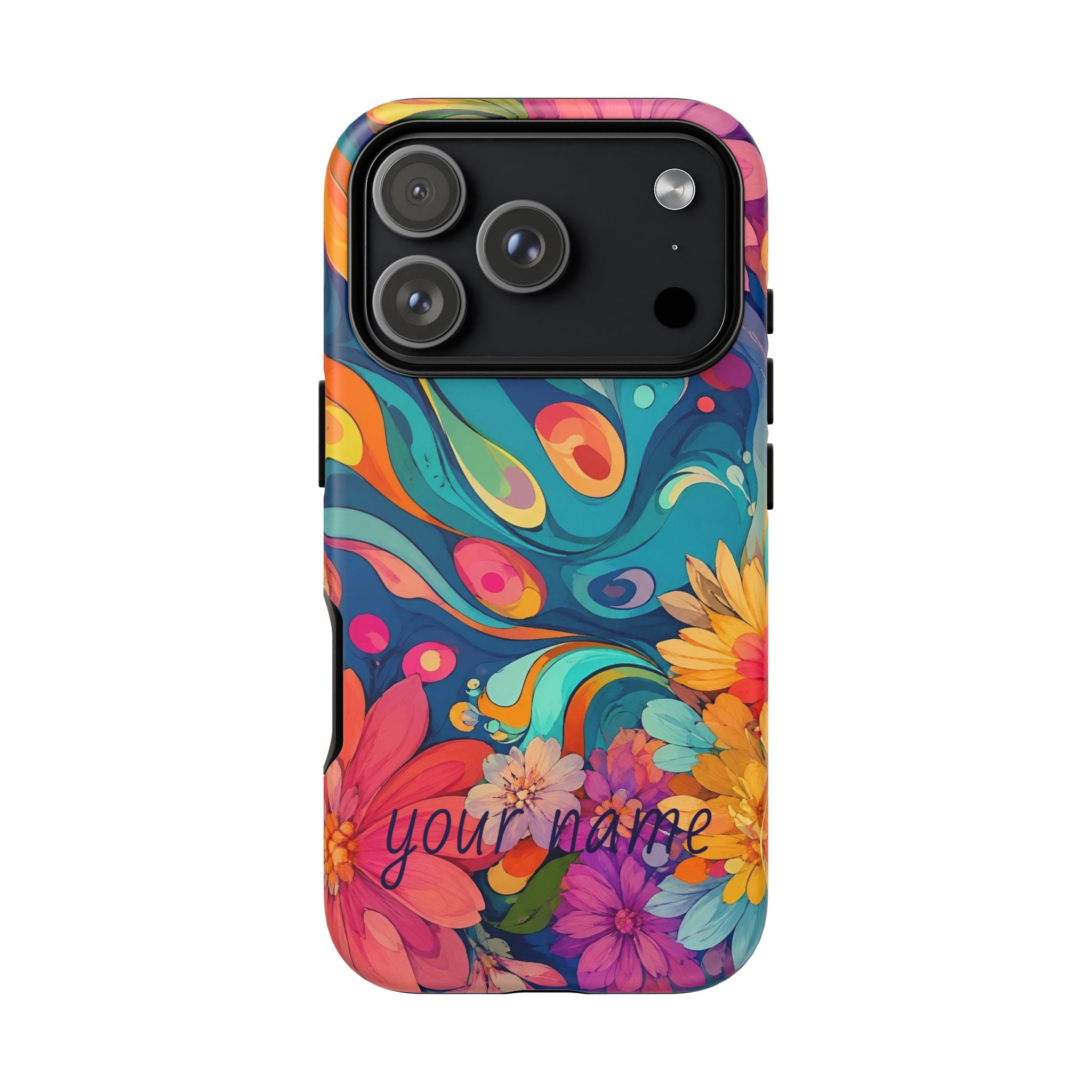 Floral Phone Case — Personalized  Custom “Your name”