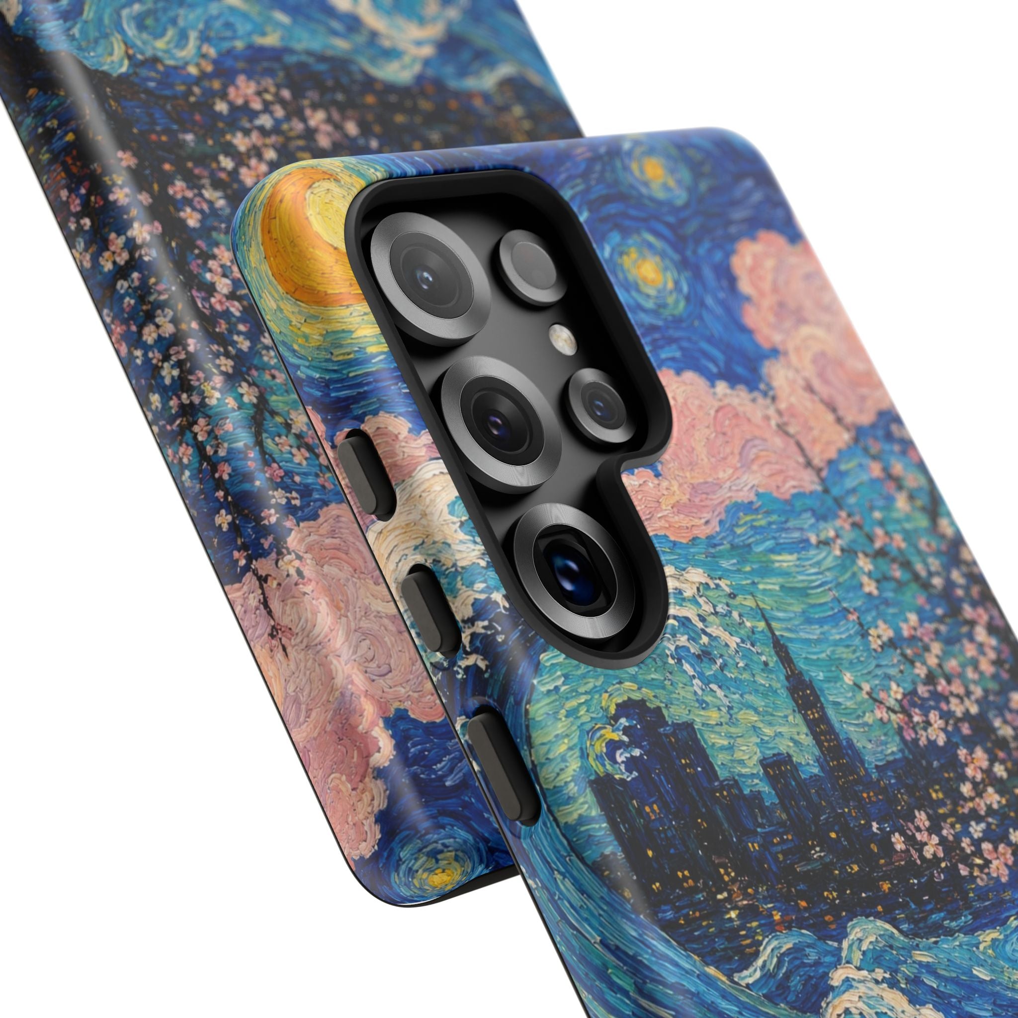 Starry Sunflower Phone Case — Van Gogh Inspired Art iPhone Cover