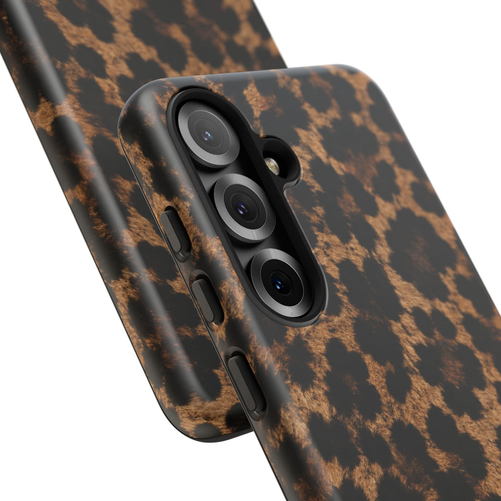 Leopard Print Phone Case — Personalized "your name" Monogram Tough Case
