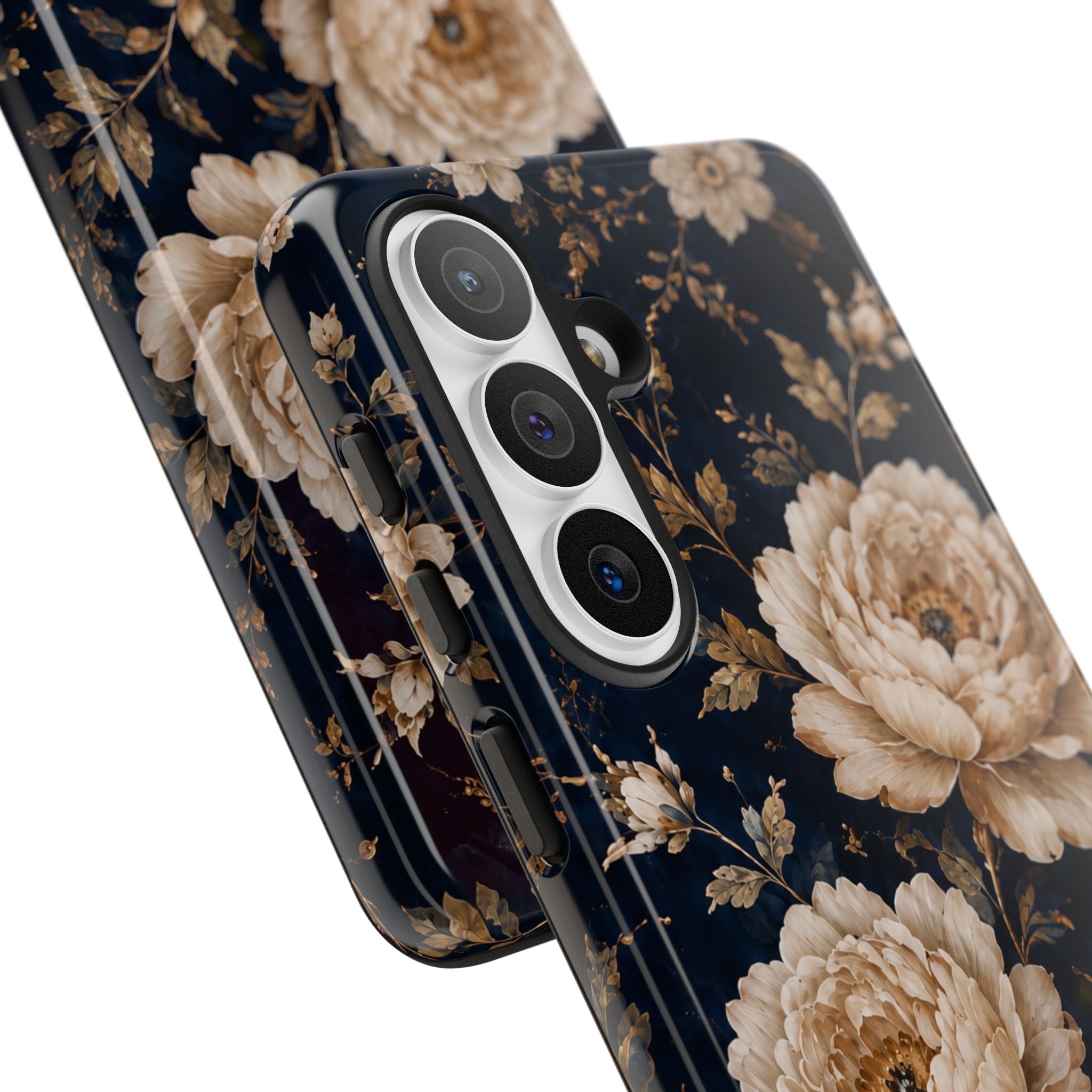 Floral Phone Case — Personalized Vintage Rose Protective Case