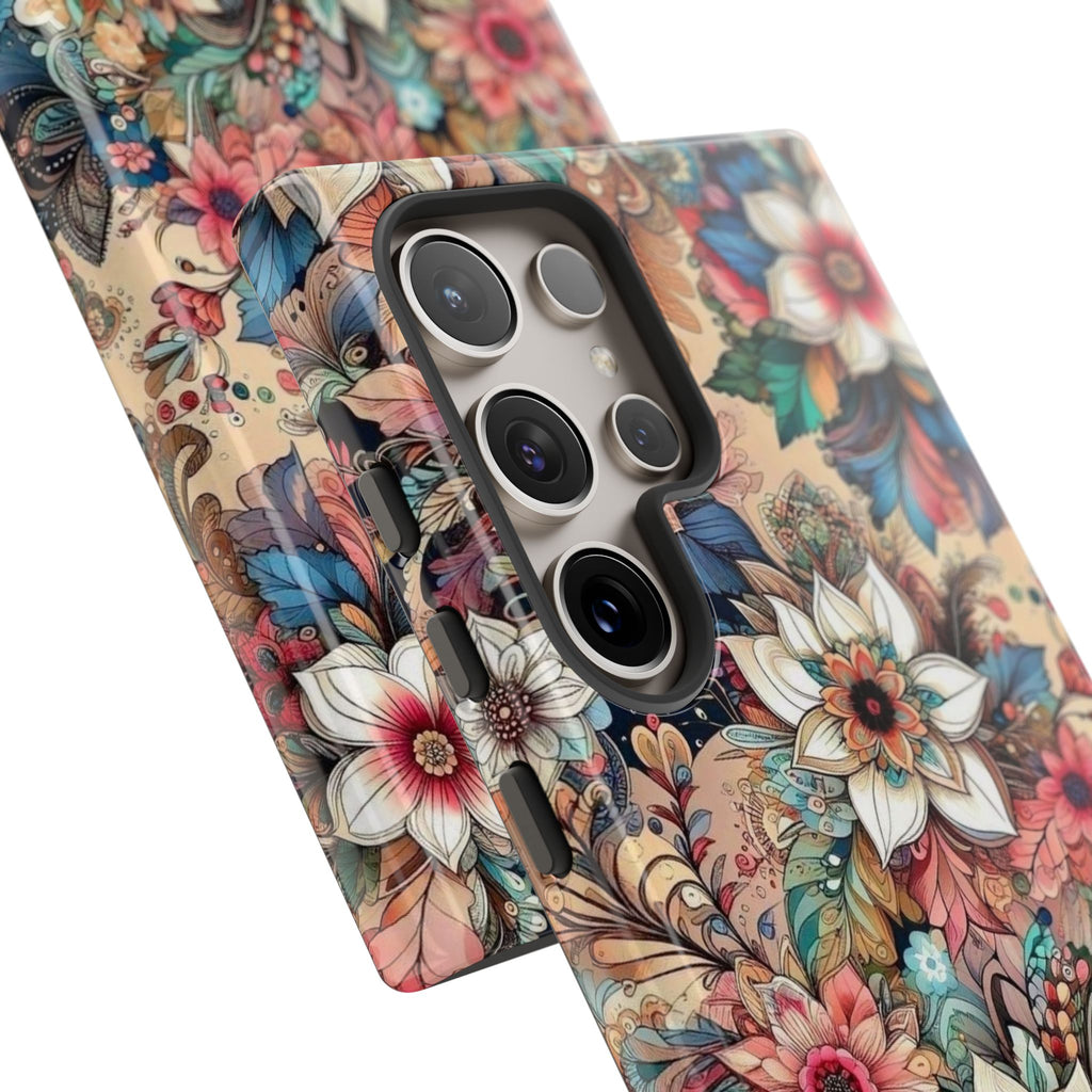 Floral Phone Case – Personalized Vintage Garden Tough Case