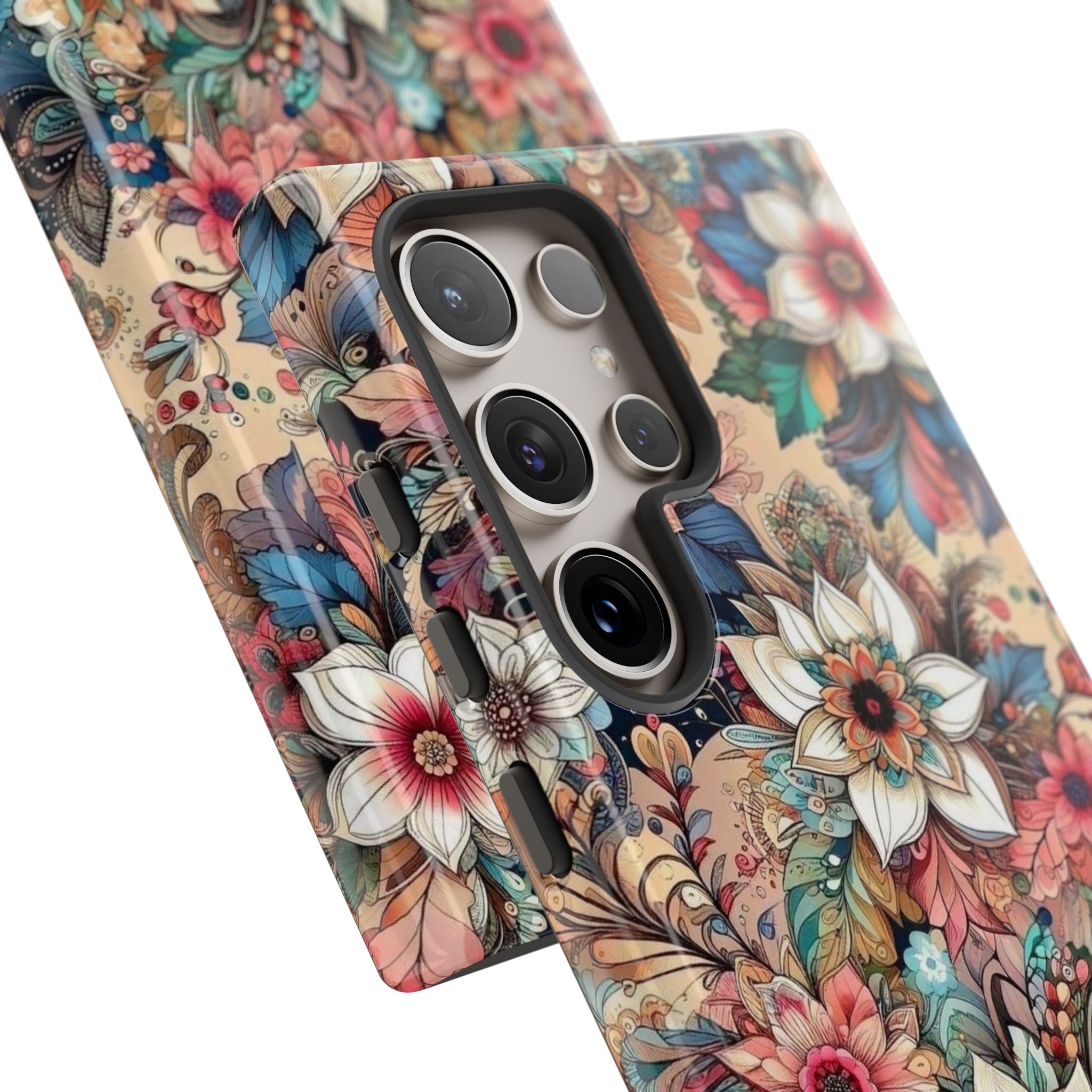 Floral Phone Case – Personalized Vintage Garden Tough Case
