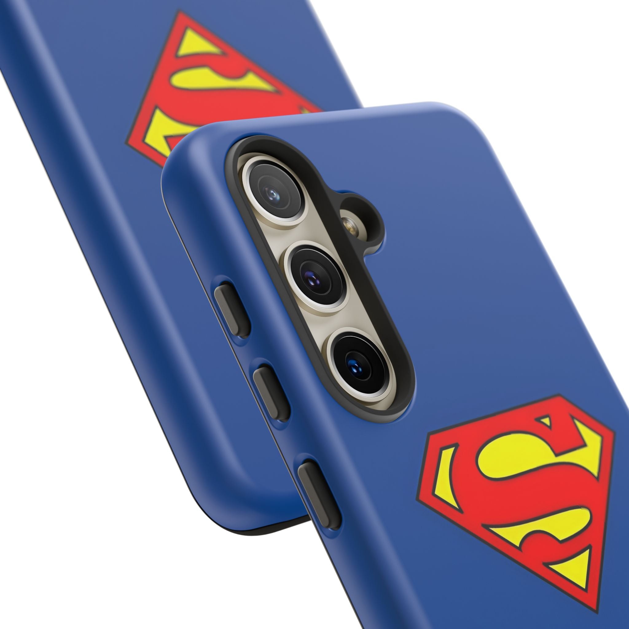 Personalized Superhero Phone Case — Custom Name Blue Protective Cover