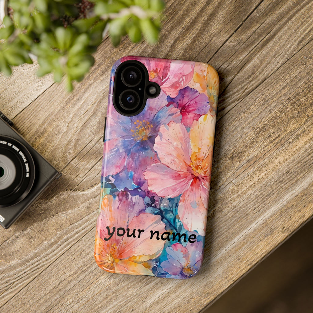 beautiful flowers Phone Case — Custom “Your name”