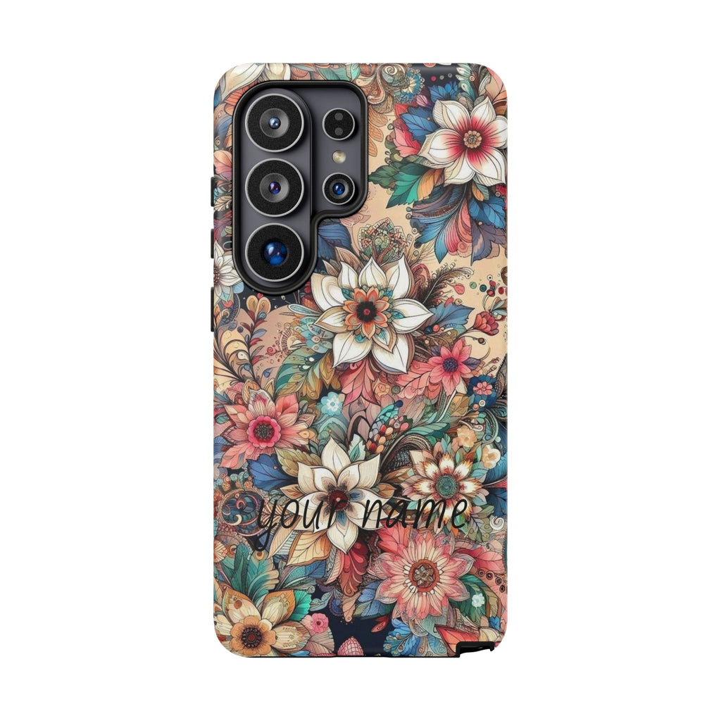 Floral Phone Case – Personalized Vintage Garden Tough Case
