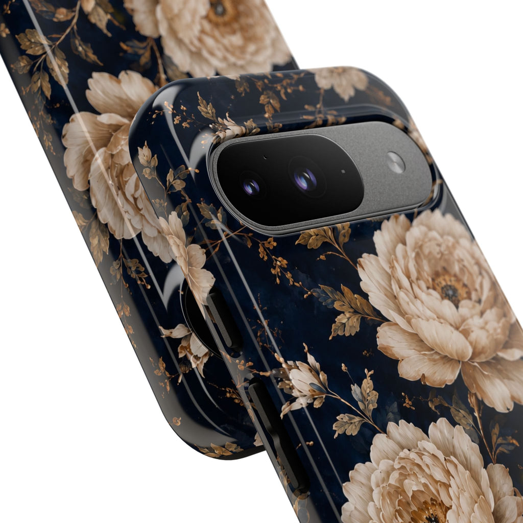 Floral Phone Case — Personalized Vintage Rose Protective Case