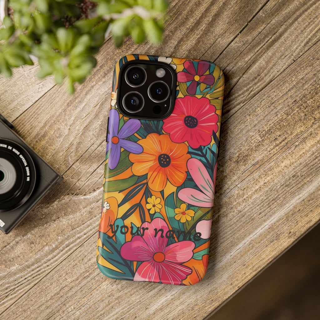 Floral Phone Case — Personalized Bright Garden Design