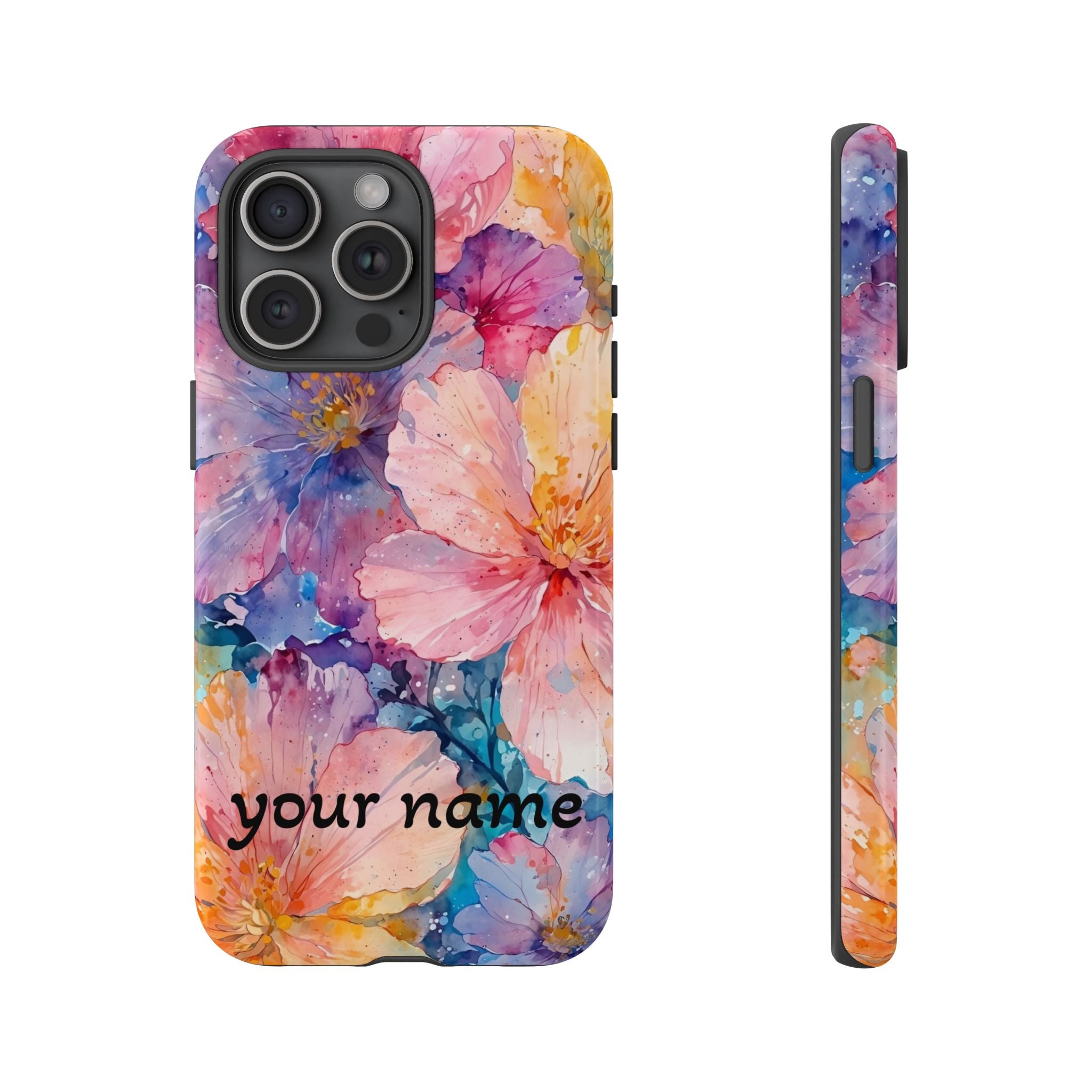 beautiful flowers Phone Case — Custom “Your name”