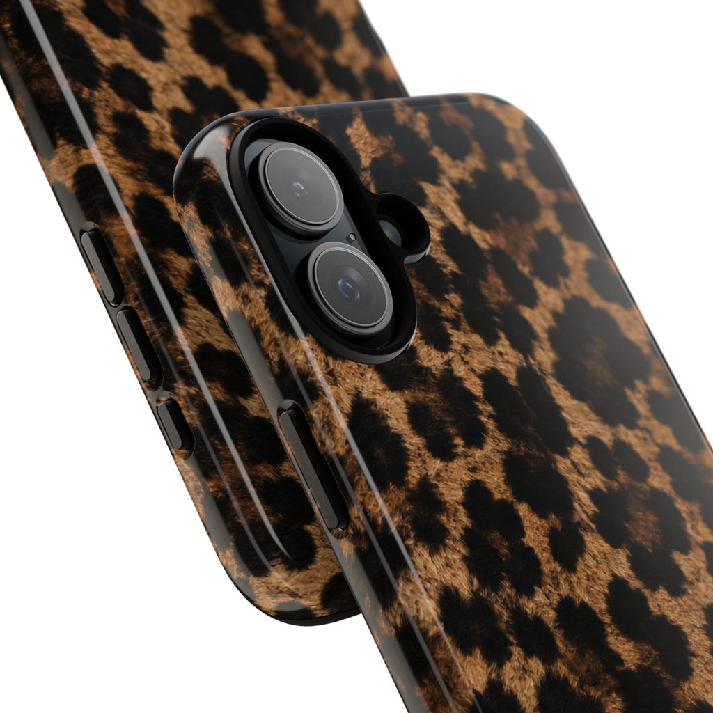 Leopard Print Phone Case — Personalized "your name" Monogram Tough Case
