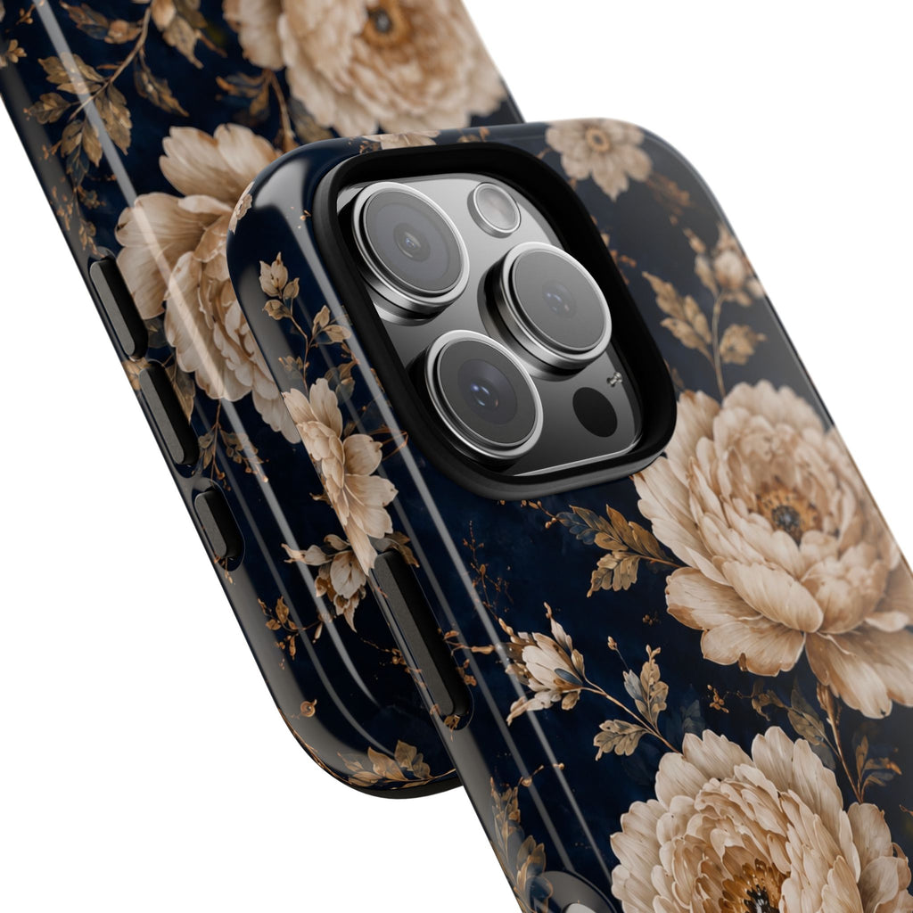 Floral Phone Case — Personalized Vintage Rose Protective Case