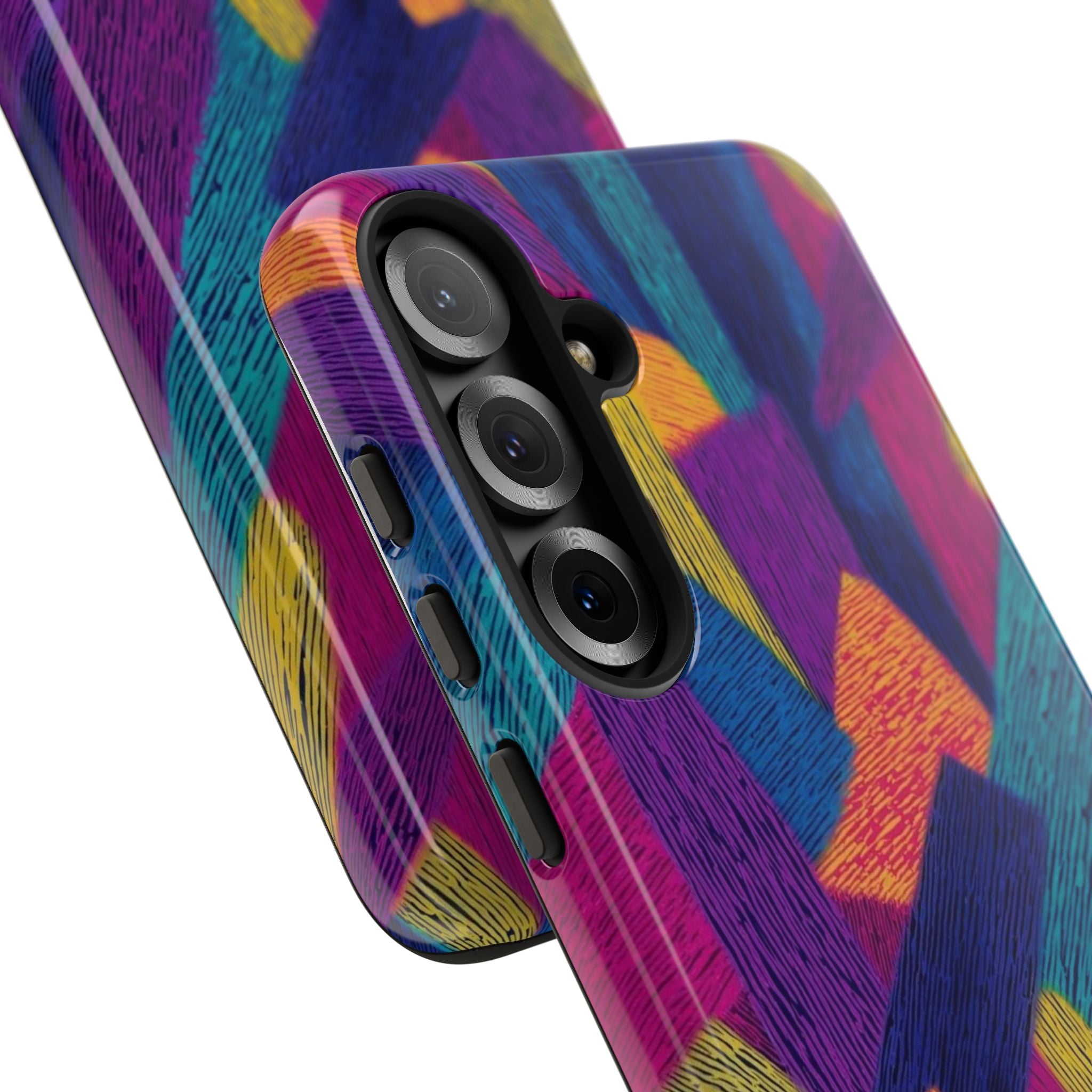 Personalized Colorful Abstract Phone Case — Custom 'your name' Design