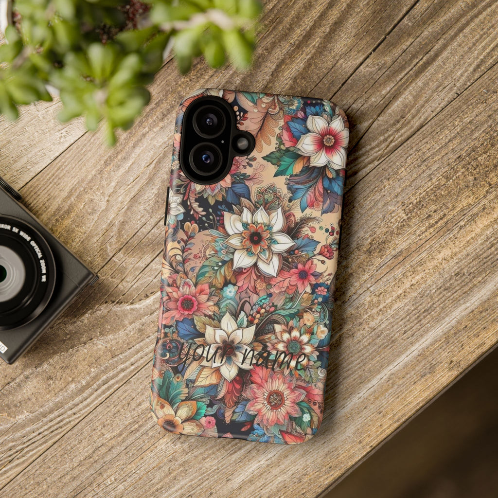 Floral Phone Case – Personalized Vintage Garden Tough Case