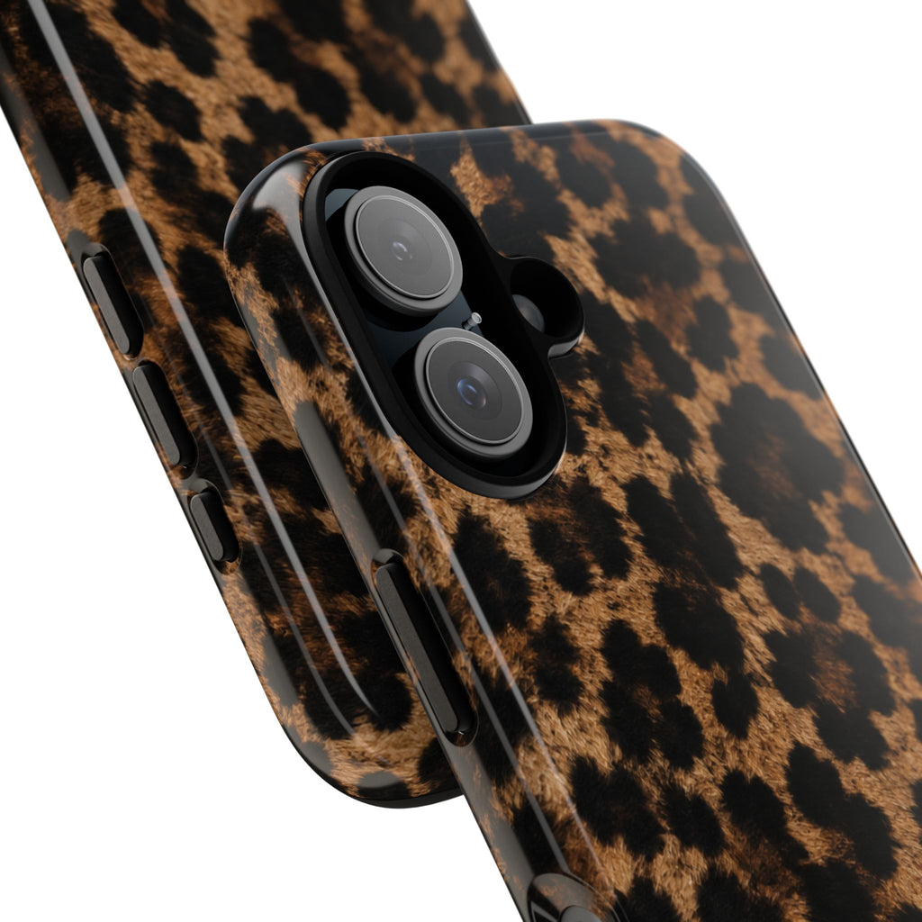Leopard Print Phone Case — Personalized "your name" Monogram Tough Case