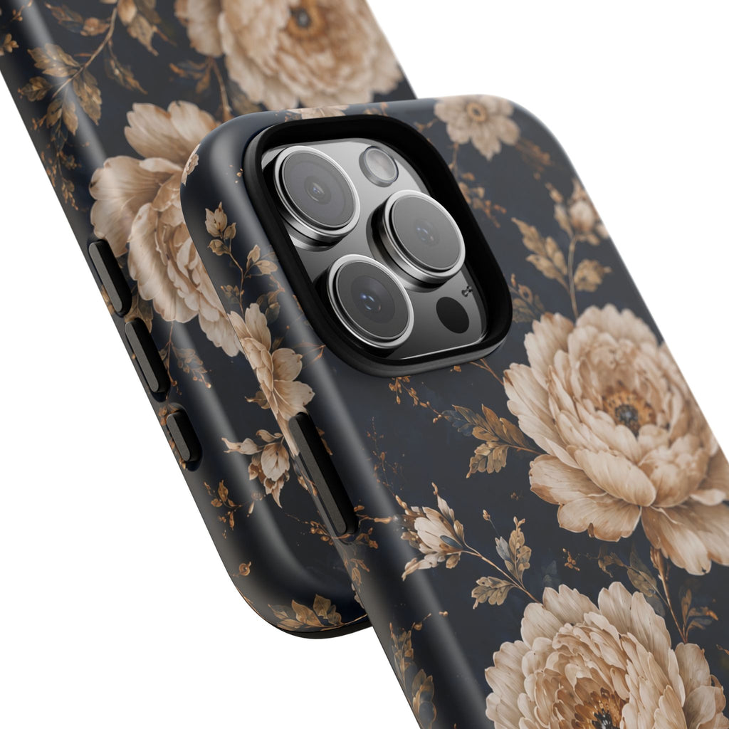 Floral Phone Case — Personalized Vintage Rose Protective Case