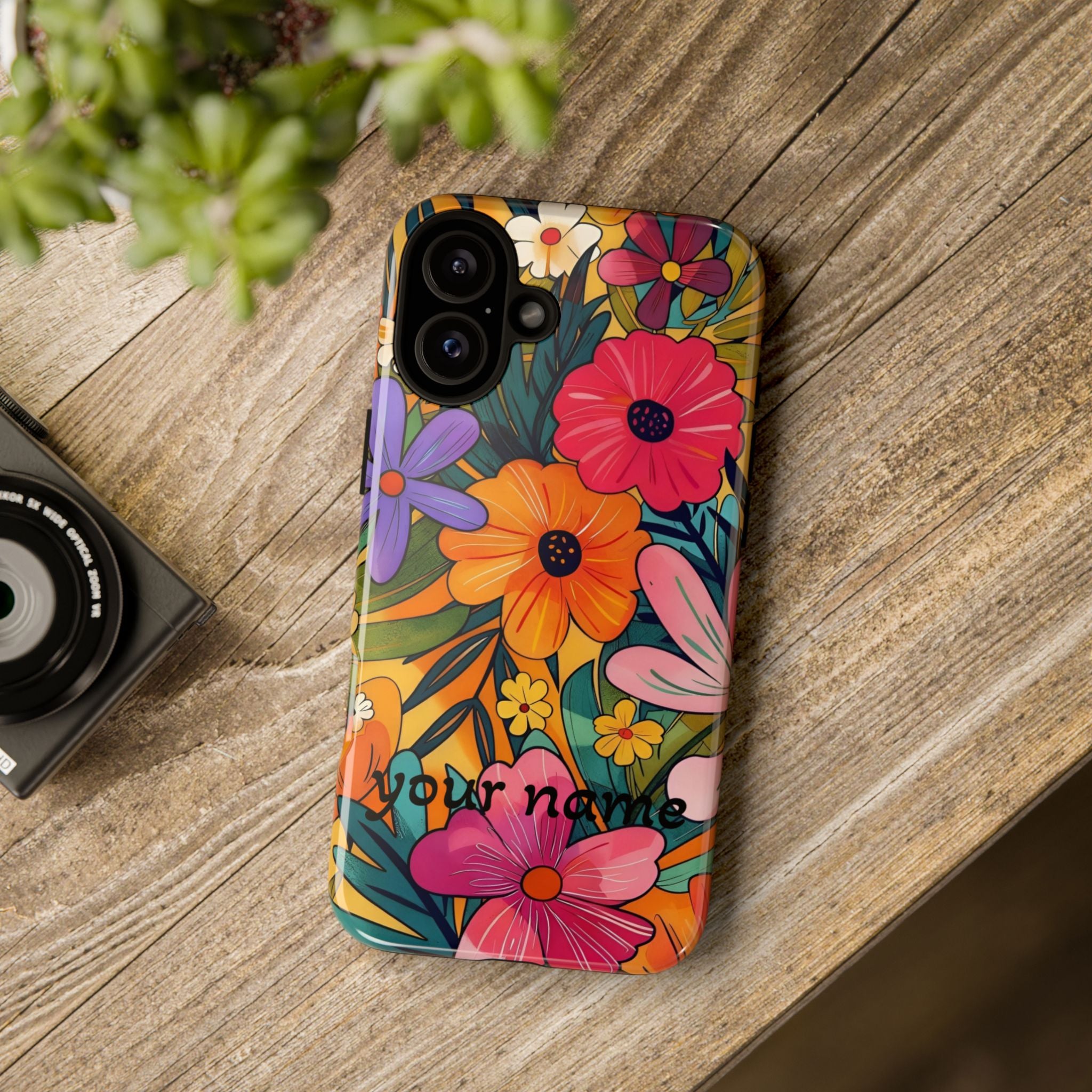 Floral Phone Case — Personalized Bright Garden Design