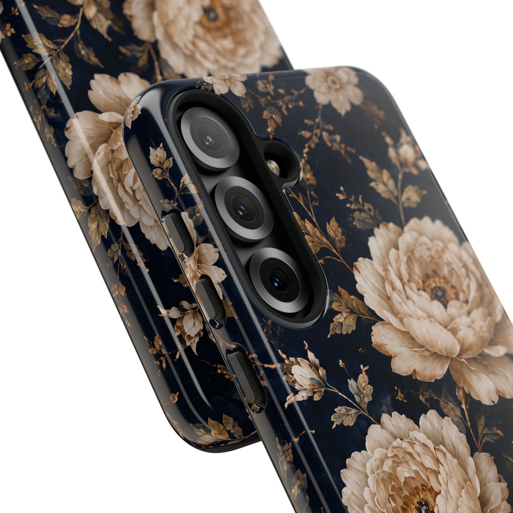 Floral Phone Case — Personalized Vintage Rose Protective Case