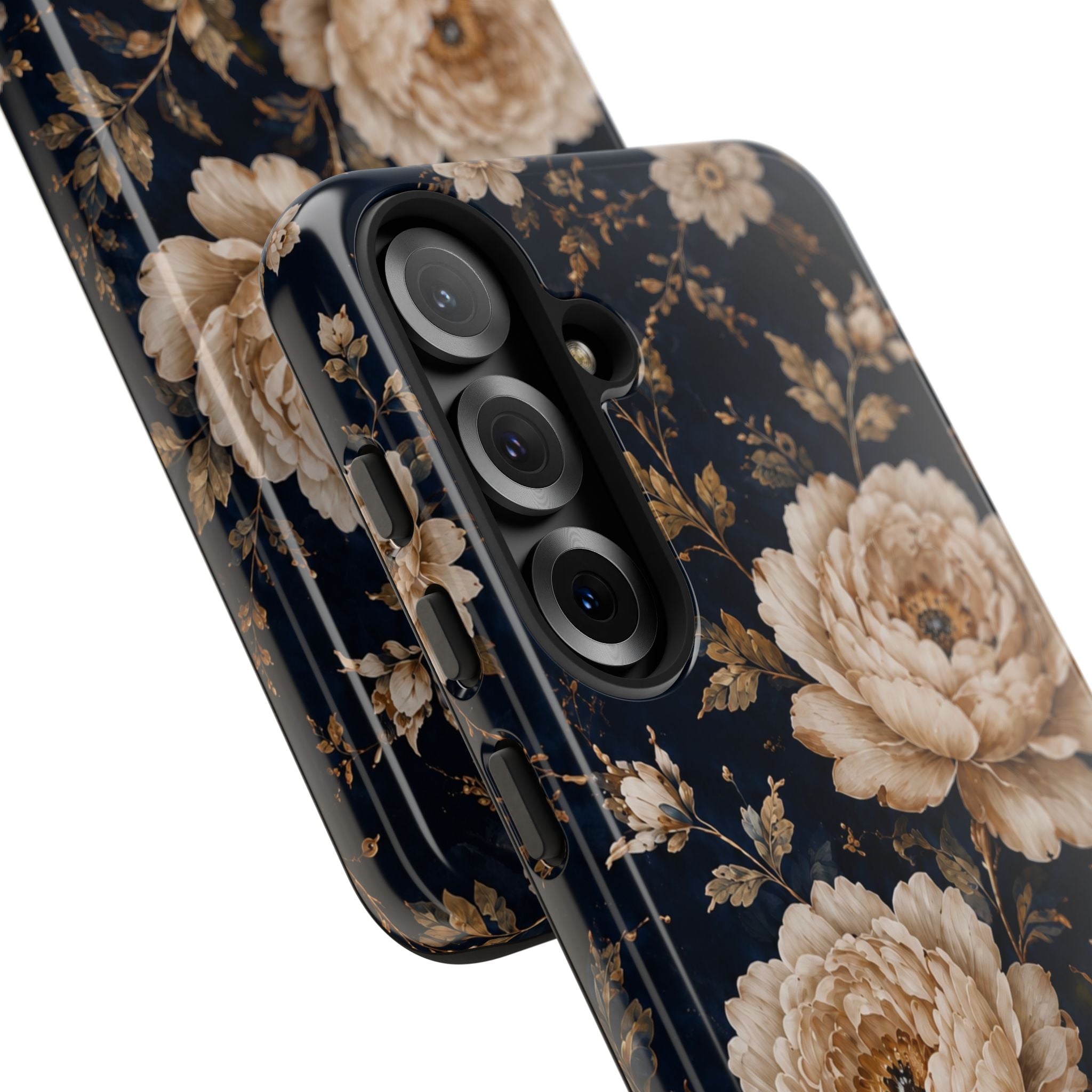 Floral Phone Case — Personalized Vintage Rose Protective Case