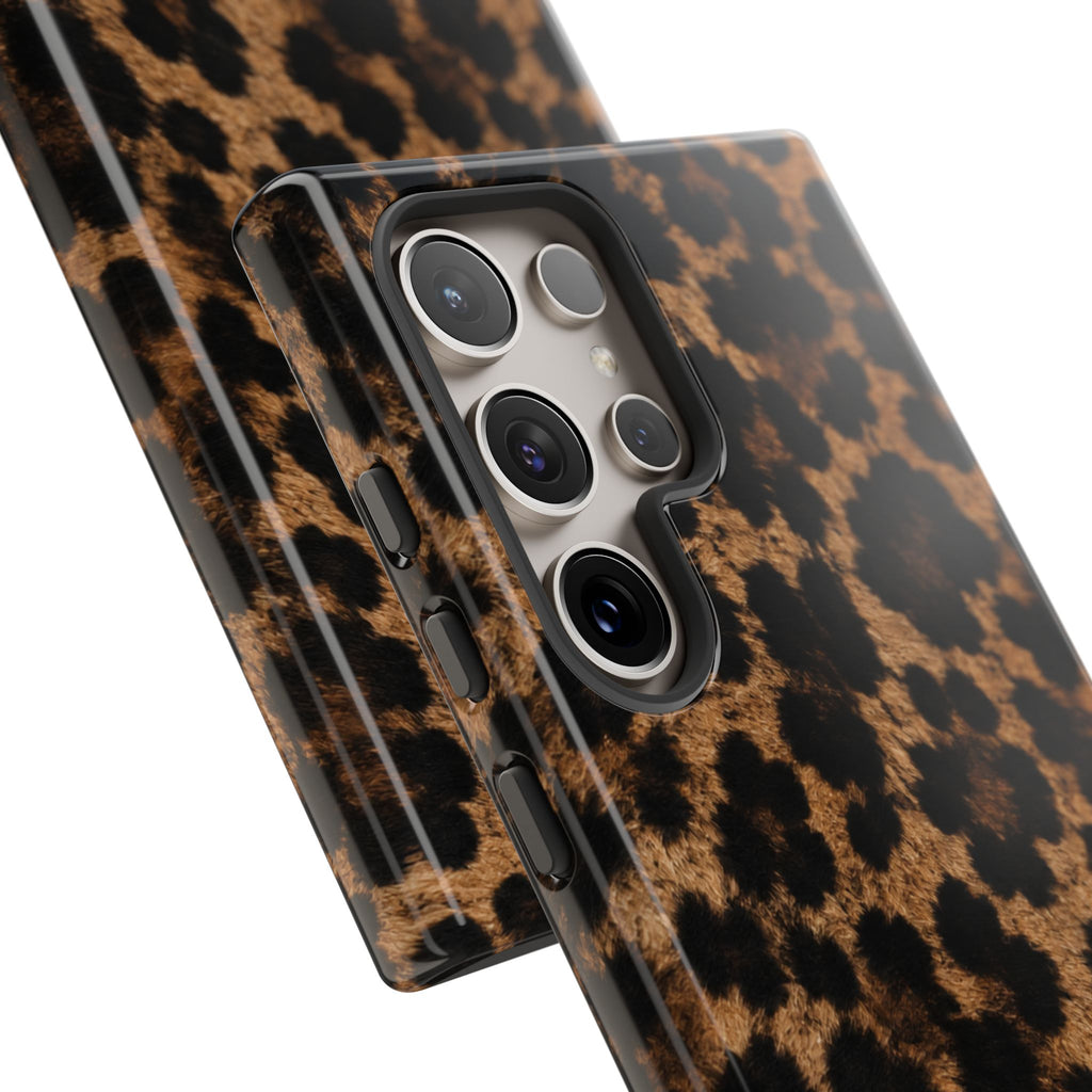 Leopard Print Phone Case — Personalized "your name" Monogram Tough Case