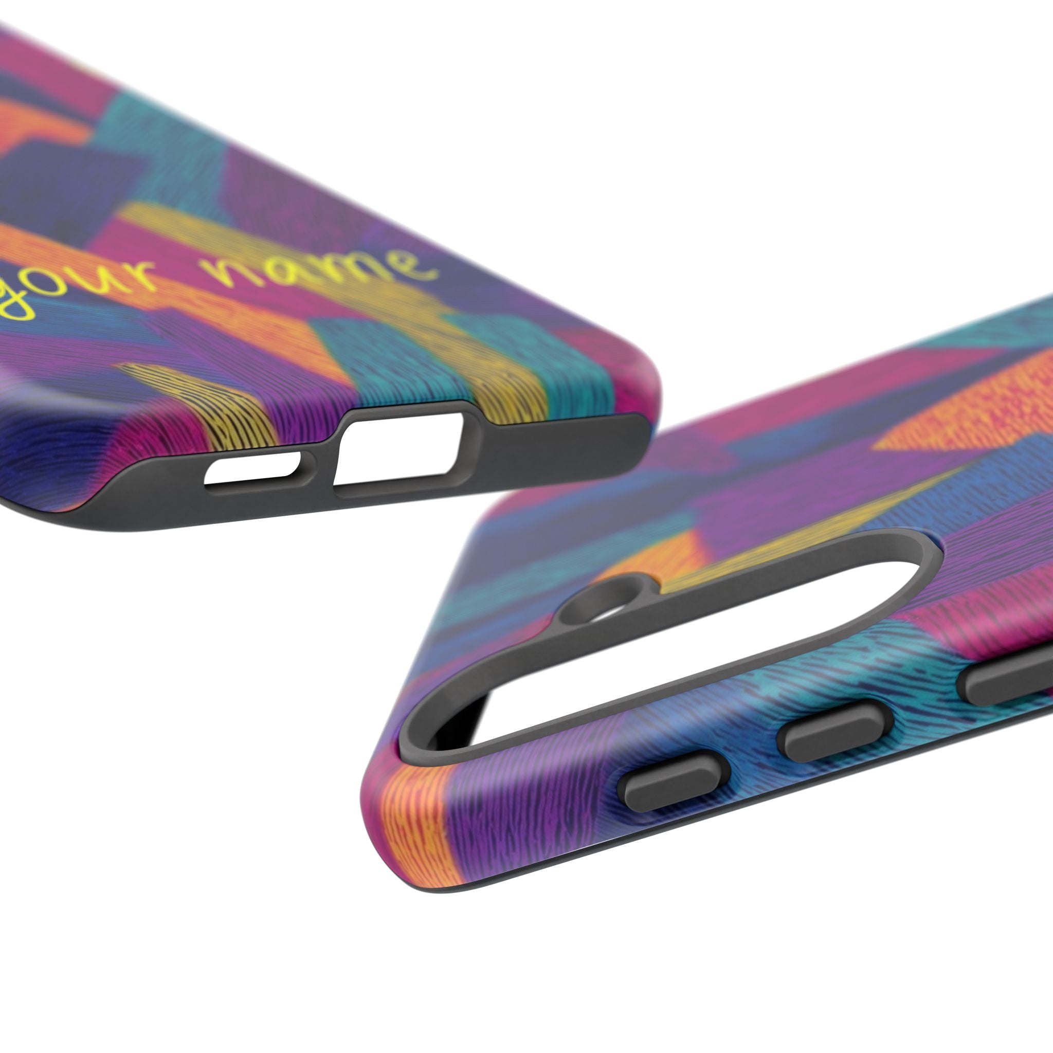 Personalized Colorful Abstract Phone Case — Custom 'your name' Design