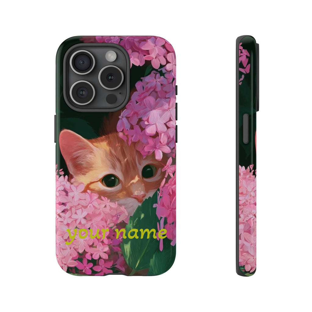 Cat Phone Case — Custom “Your name”