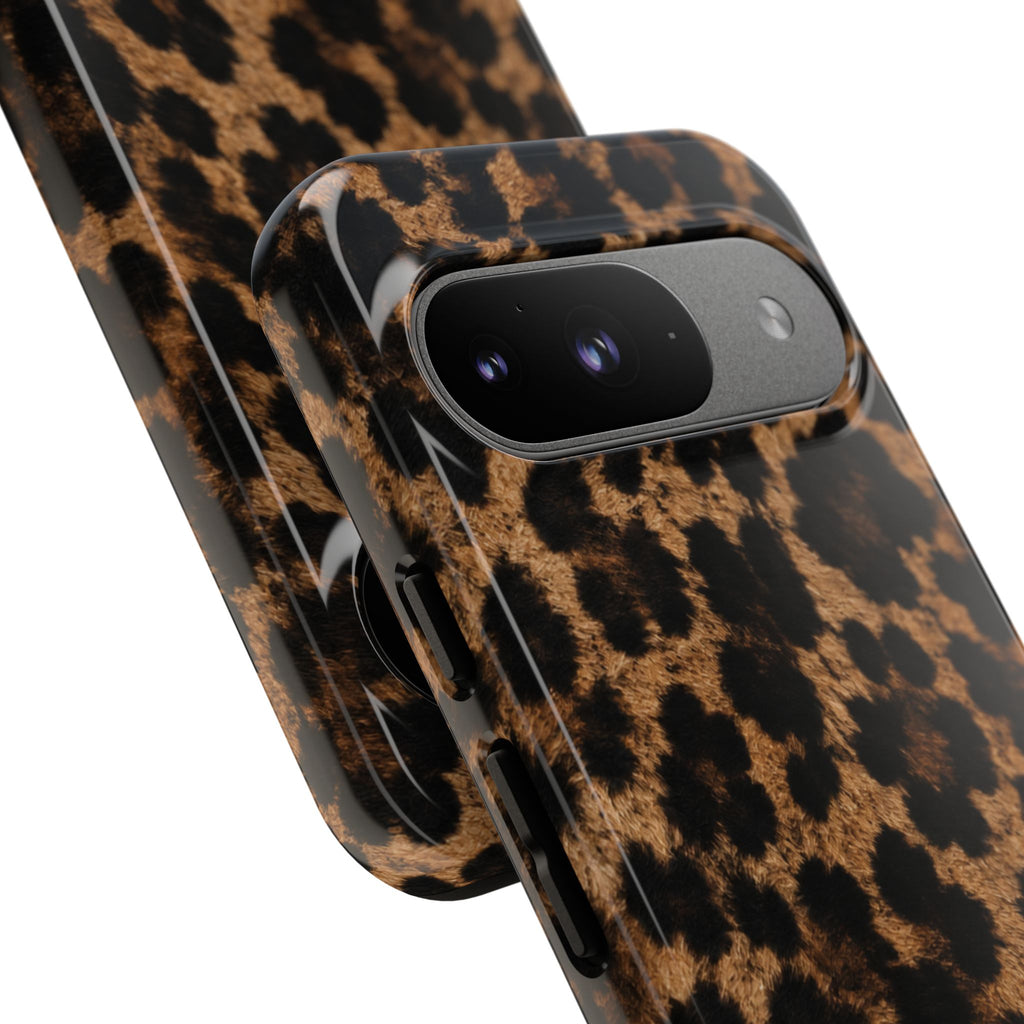 Leopard Print Phone Case — Personalized "your name" Monogram Tough Case