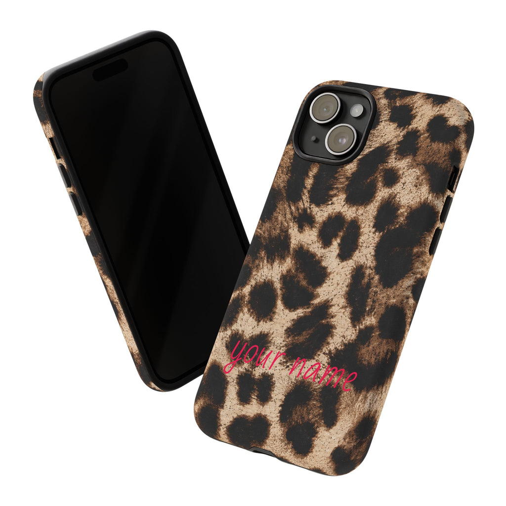 Leopard Print Personalized Phone Case